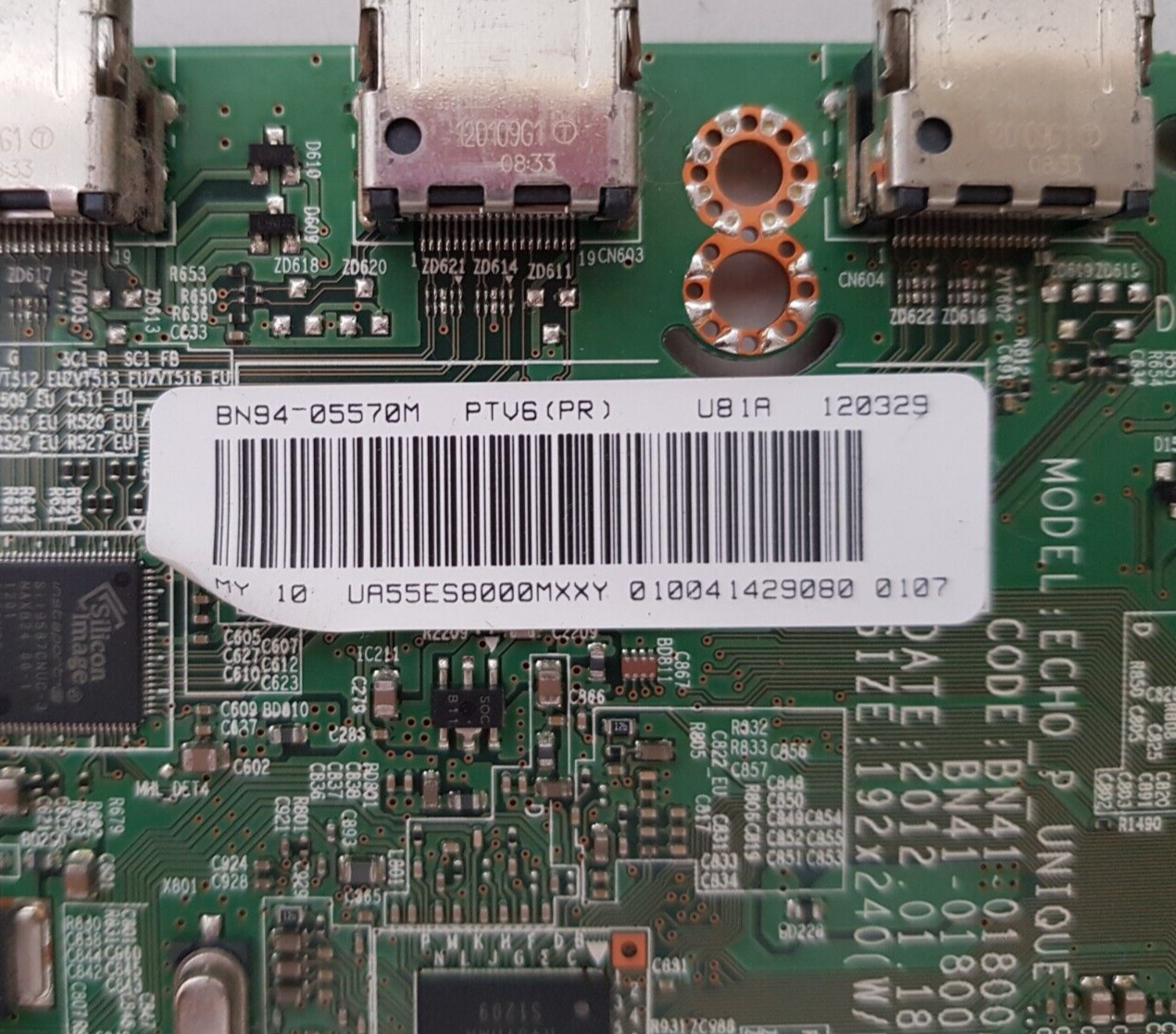 GENUINE SAMSUNG UA55ES8000 MXXY (VER TD01) MAIN BOARD BN94-05570M
