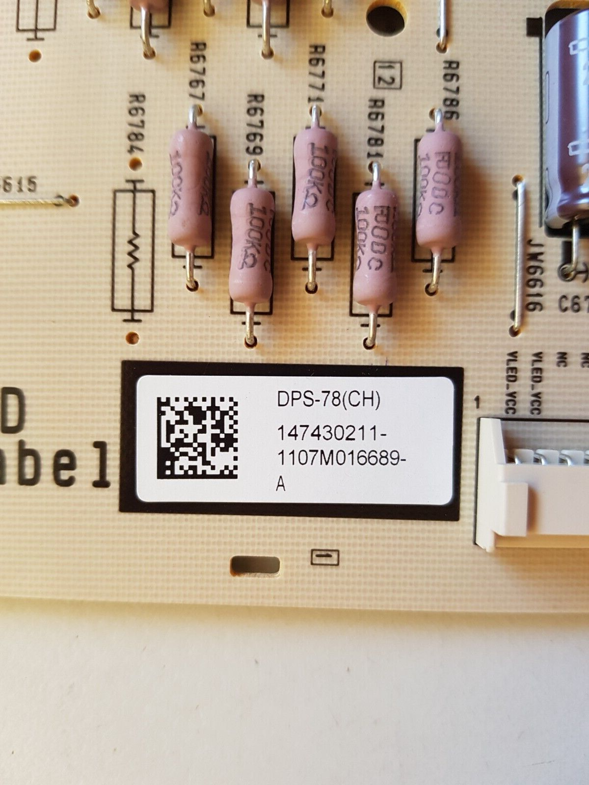 GENUINE SONY KDL55EX720 POWER SUPPLY BOARD G8 1-884-408-11 DPS-78 147430211