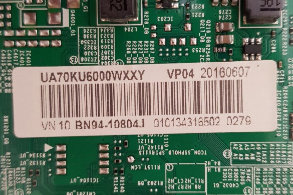 GENUINE SAMSUNG UA70KU6000 WXXY (VER EA01) MAIN BOARD BN94-10804J