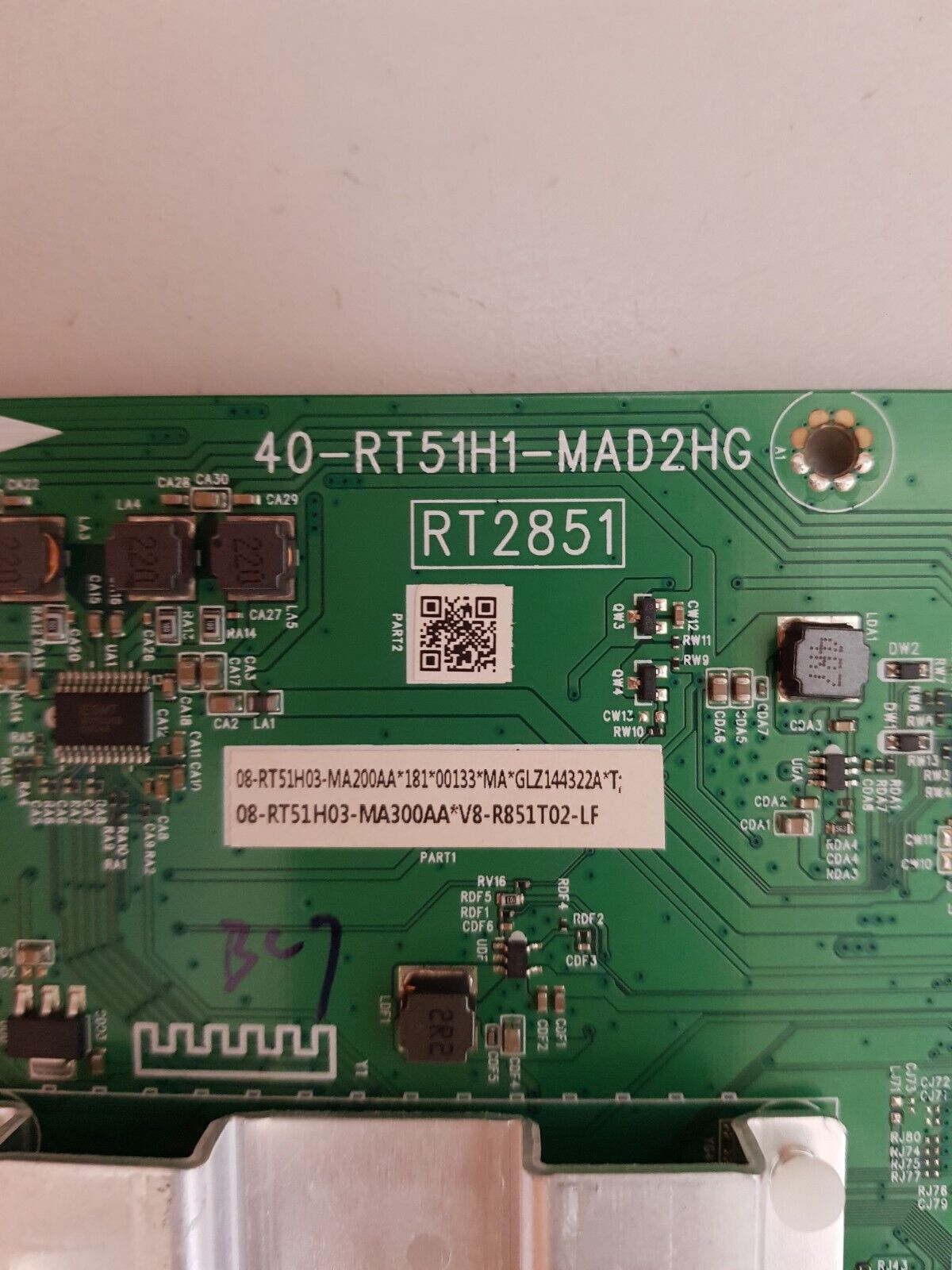 GENUINE TCL 55P8M MAIN BOARD (SINGLE LVDS) 40-RT51H1-MAD2HG 08-SS55TML-LC332AA