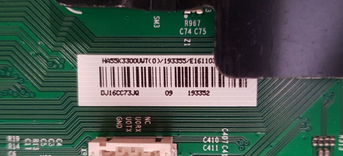 GENUINE HISENSE 55K3300UW MAIN BOARD RSAG7.820.6591 HA55K3300UWT