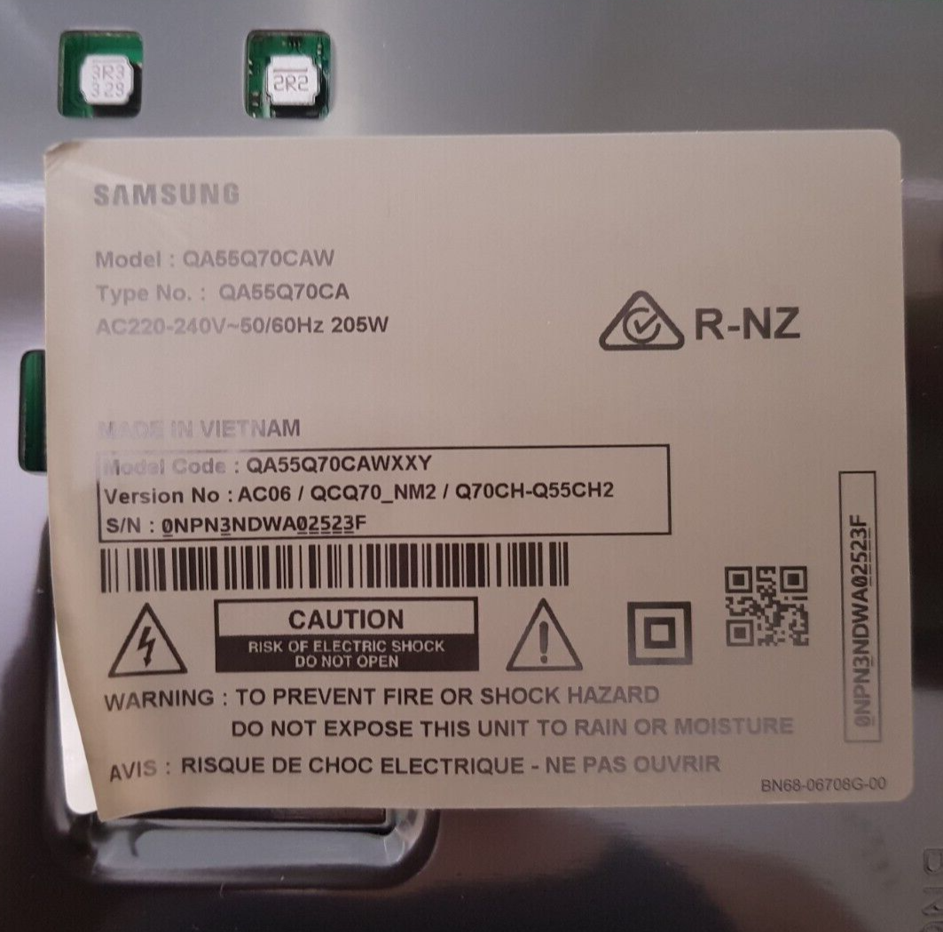 GENUINE SAMSUNG QA55Q70CAW XXY (VER AC06) MAIN BOARD BN94-18049K