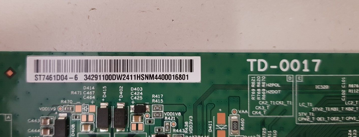GENUINE SONY XR- 75X90L T-CON BOARD ST7461D04-6 TD-0017