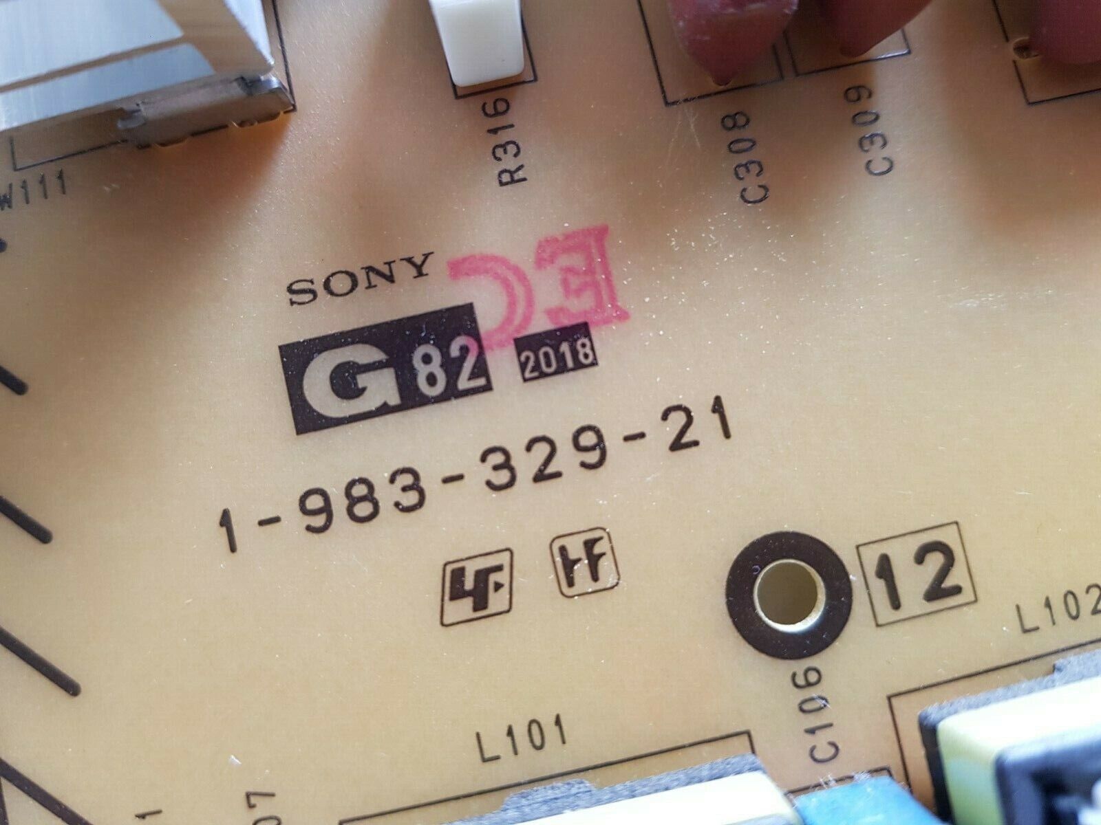 GENUINE SONY KD 55X9500G POWER SUPPLY BOARD G82 APS-419 (CH) 1-983-329-21