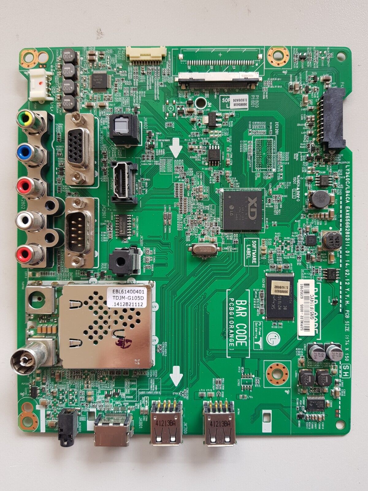 GENUINE LG 42LY340C MAIN BOARD 62352901 EAX65662803 (1.0)