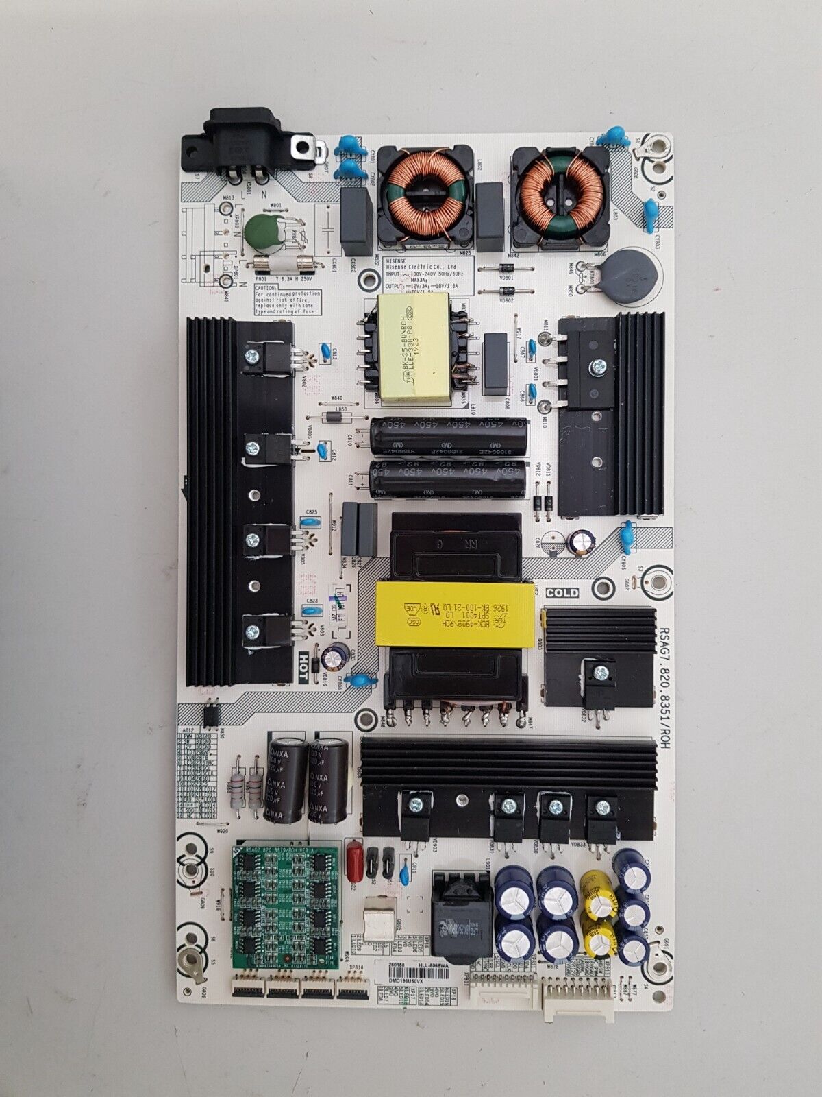 GENUINE HISENSE 65R8 POWER SUPPLY BOARD RSAG7.820.8351 HLL-5068WA 250155
