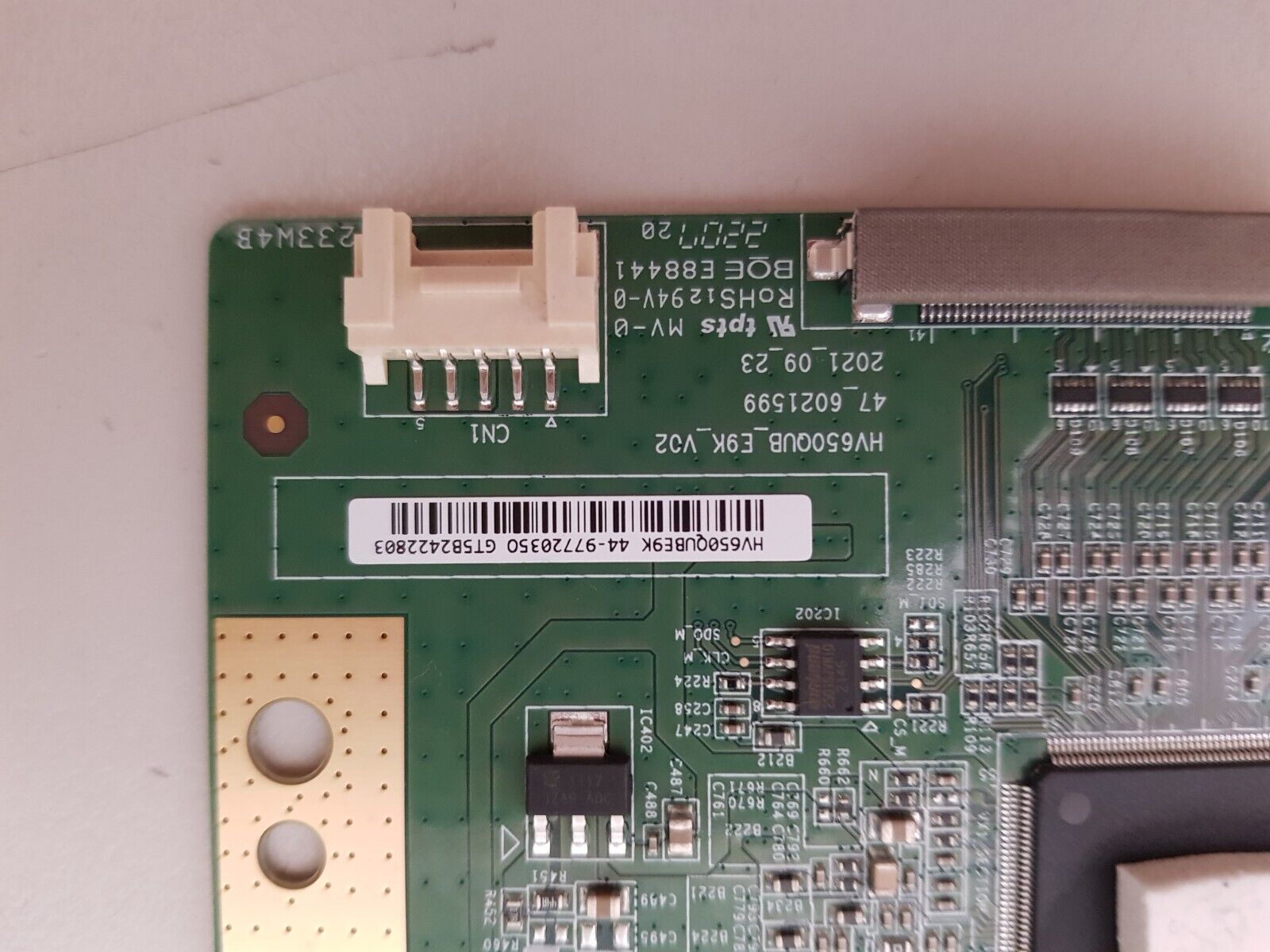 GENUINE SONY KD- 65X85K T-CON BOARD HV650QUB_E9K_V02
