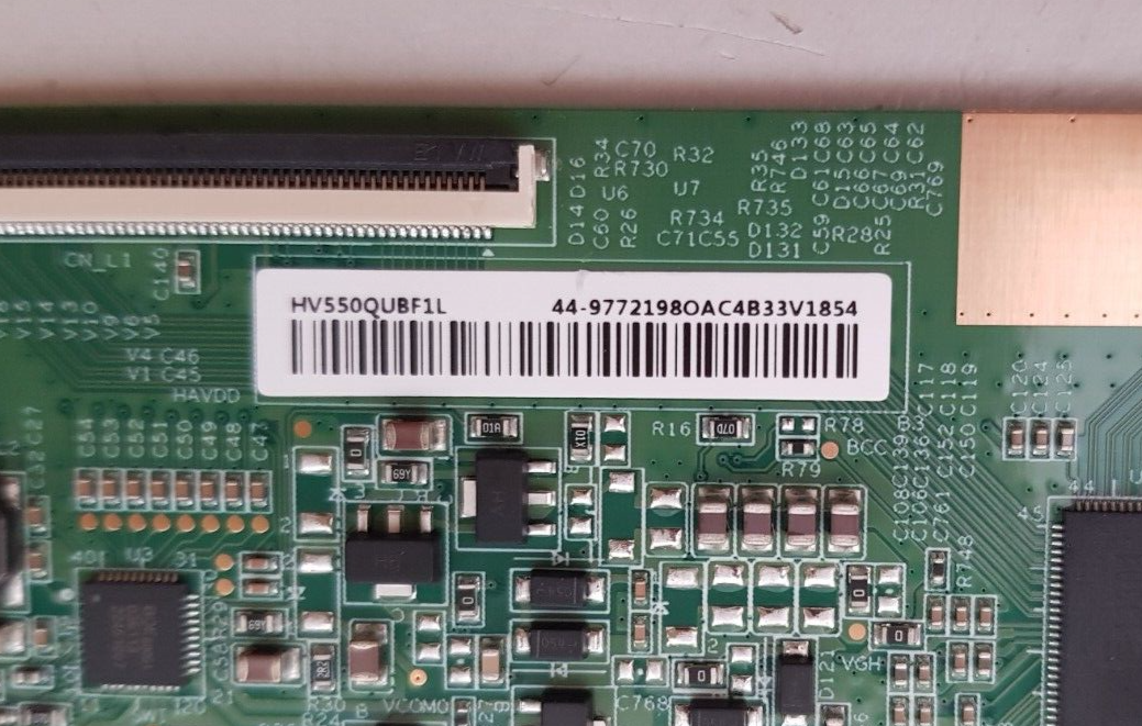 GENUINE SONY KD- 55X77L T-CON BOARD HV550QUBF1L 44-9772198OAC4B33V1854