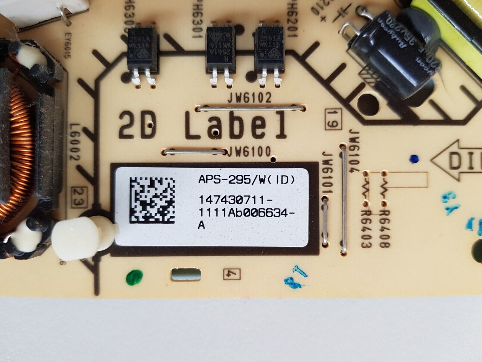 GENUINE SONY KDL 46HX820 POWER SUPPLY BOARD G5 APS-295/W