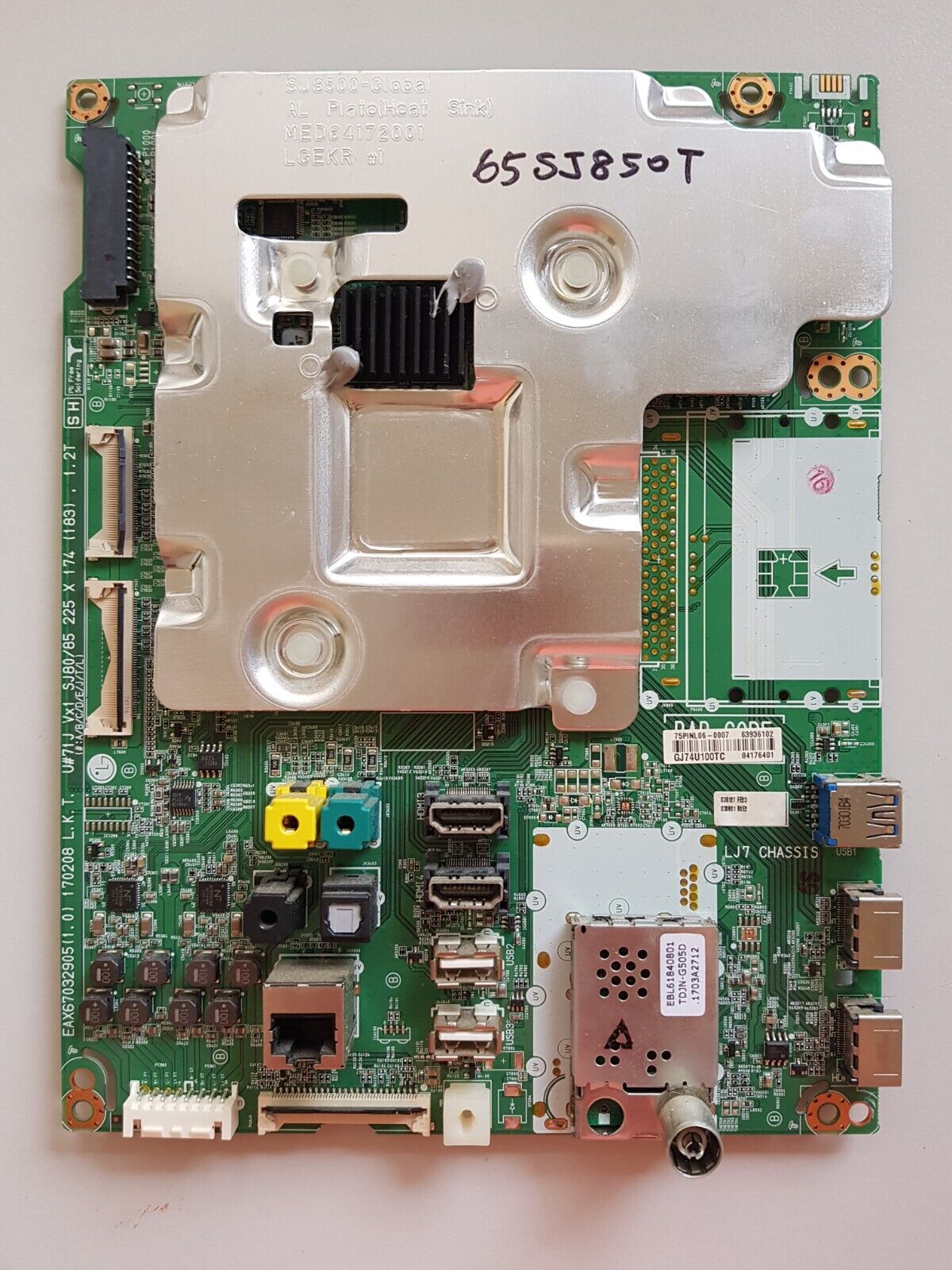 GENUINE LG 65SJ850T MAIN BOARD EAX67032905 84176401 63936102