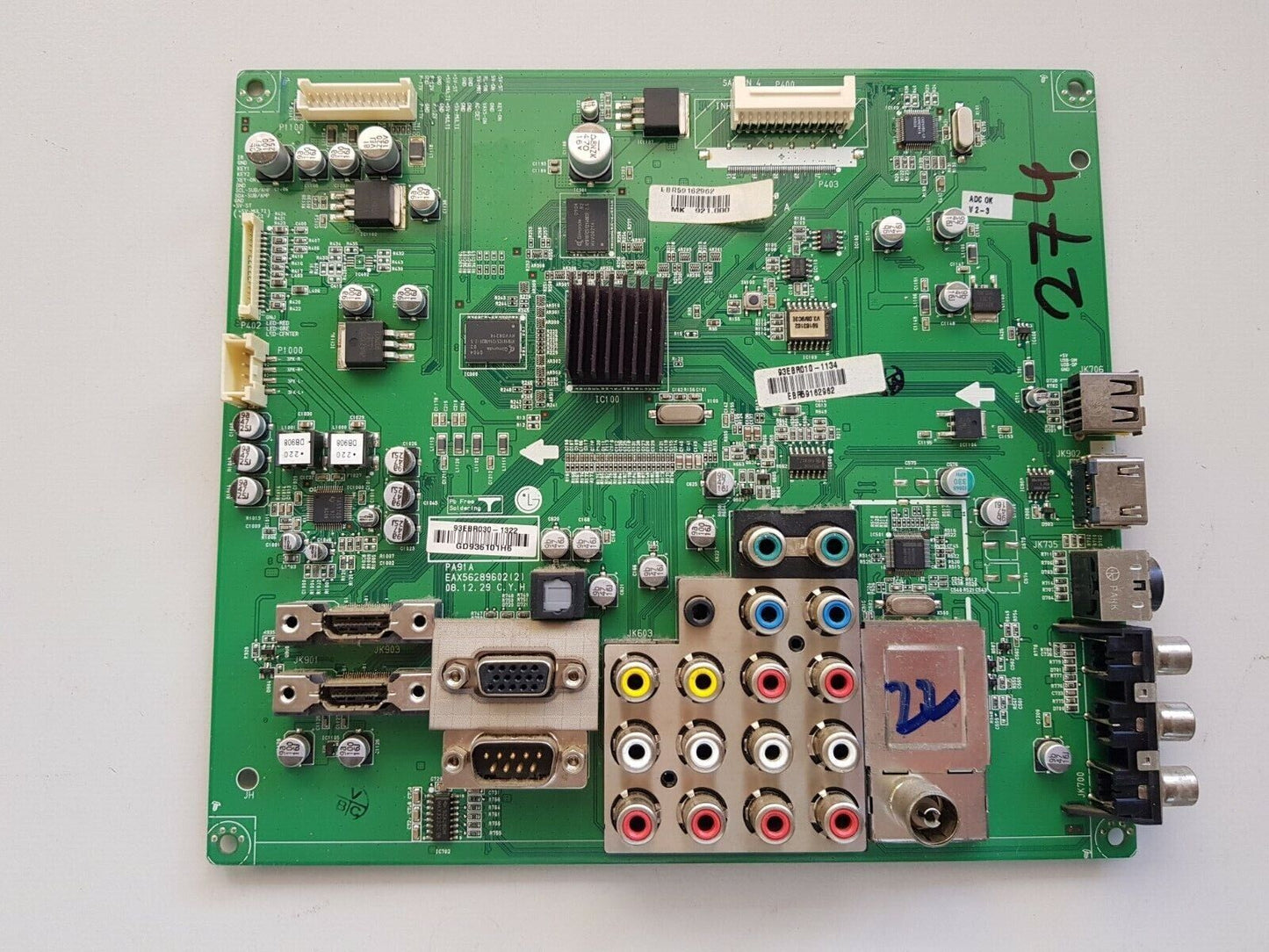 GENUINE LG 50PQ60D MAIN BOARD EBR59162962 EAX56289602(2)