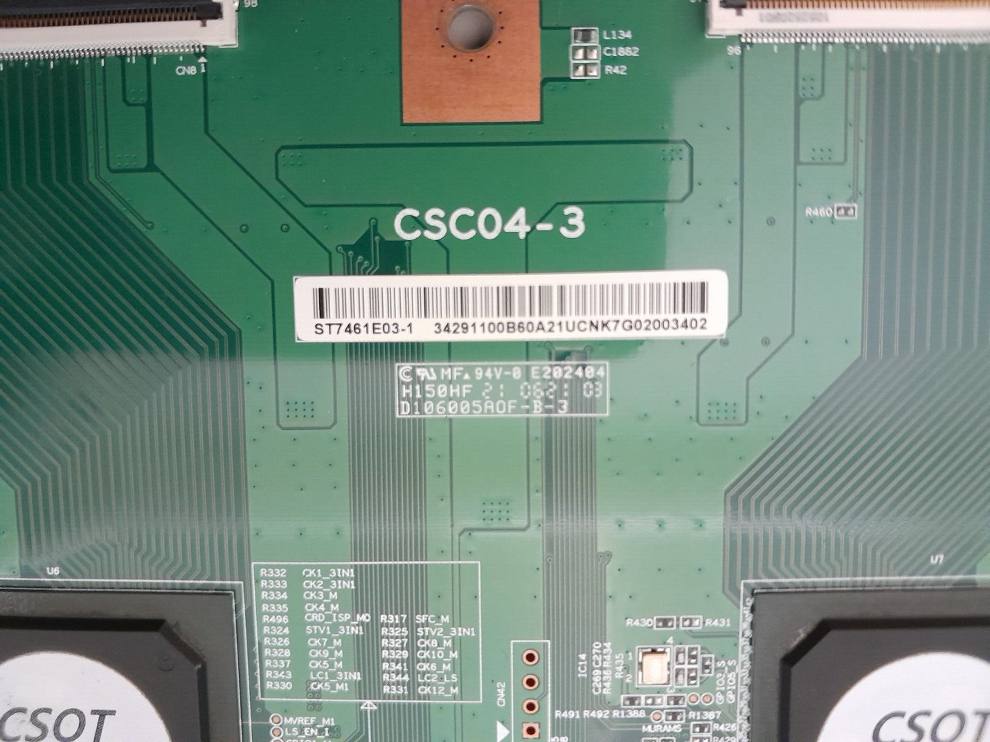 GENUINE TCL 75X925 T CON BOARD ST7461E03-1