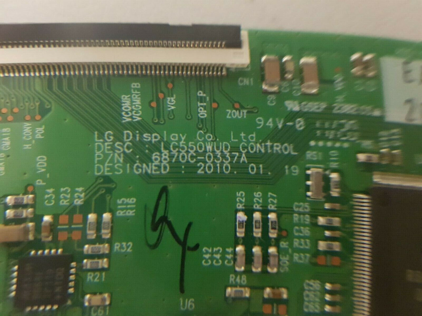 GENUINE HISENSE HL55V89PZ TCON BOARD 6870C-0337A 6871L-2089B