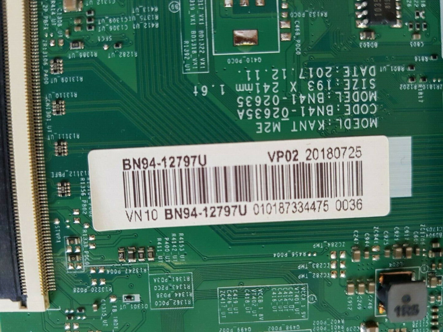 GENUINE SAMSUNG UA43NU7100WXXY (VER BB03) MAINBOARD BN94-12797U BN41-02635A