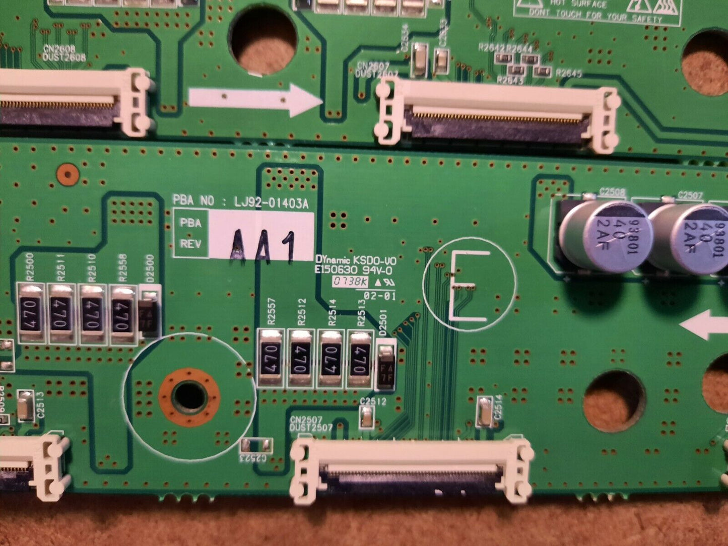 GENUINE SAMSUNG PS50C8000 EF Buffer Boards - LJ92-01403A LJ92-01404A