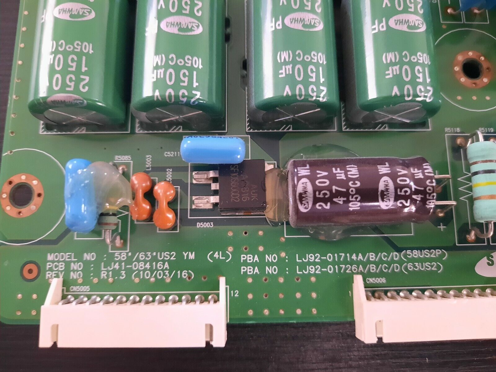 GENUINE SAMSUNG PS58C7000 Y-Main Board -  LJ92-01714A LJ41-08416A BN96-14979A