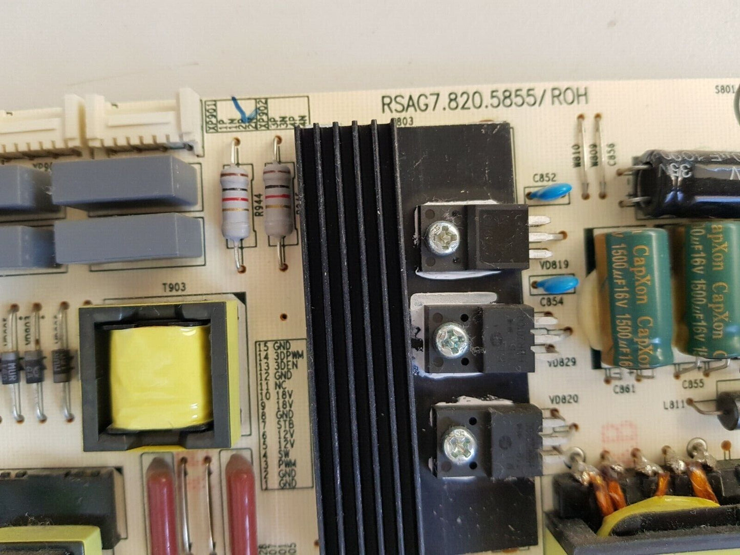 GENUINE HISENSE 60K390PAG POWER SUPPLY BOARD RSAG7.820.5855/ROH HLL-5065WA