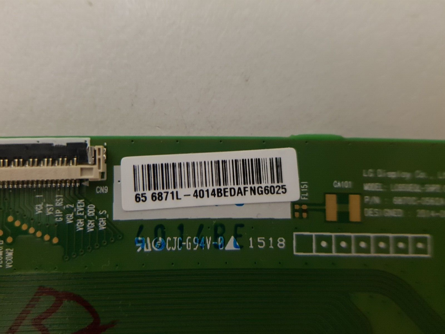 GENUINE GENUINE SONY KD 65X9000C T-CON BOARD 68711L-4014B 6870C-0562A