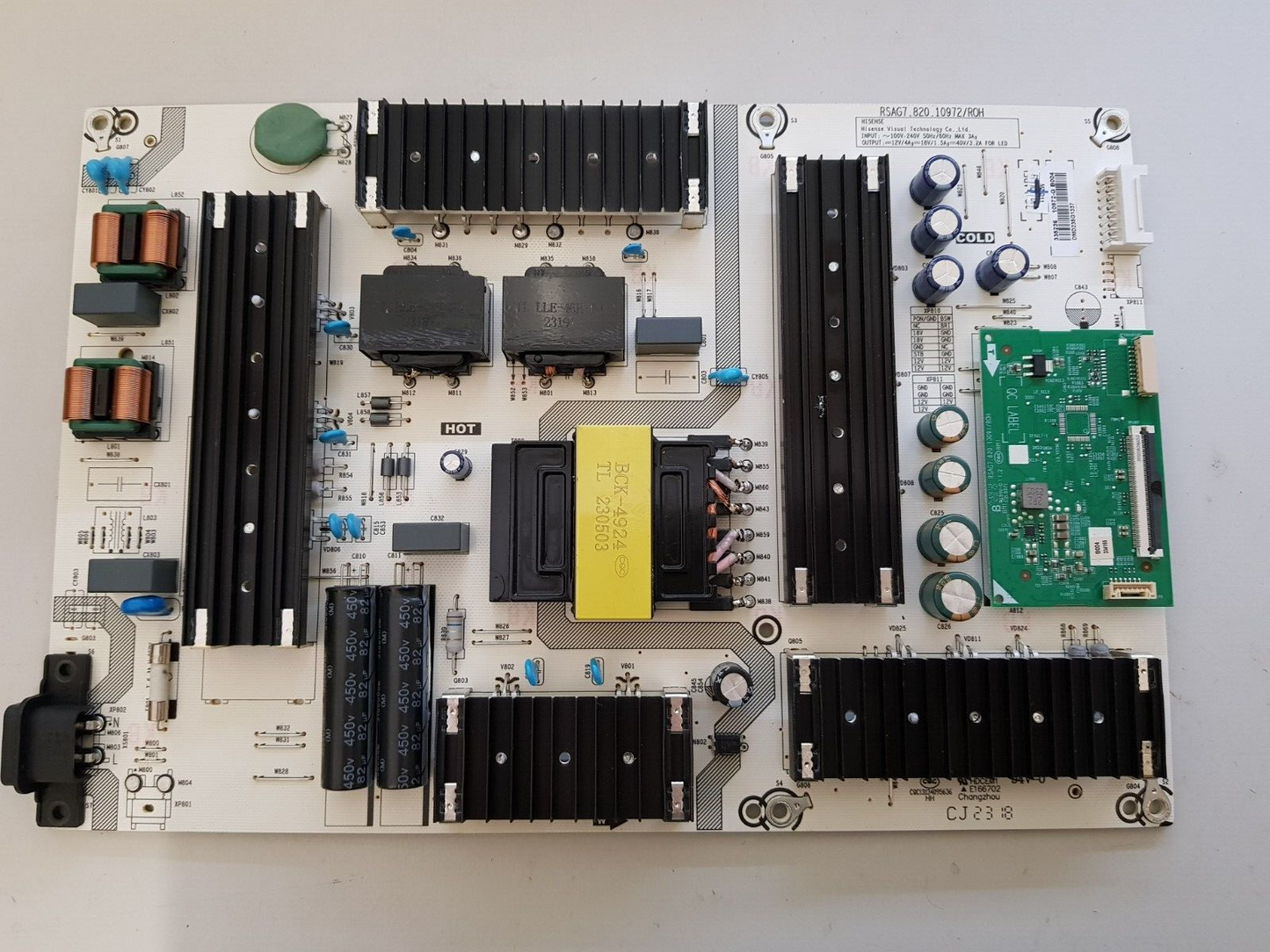 GENUINE HISENSE 65U6KAU POWER SUPPLY BOARD 335236 10972-G RSAG7.820.10972