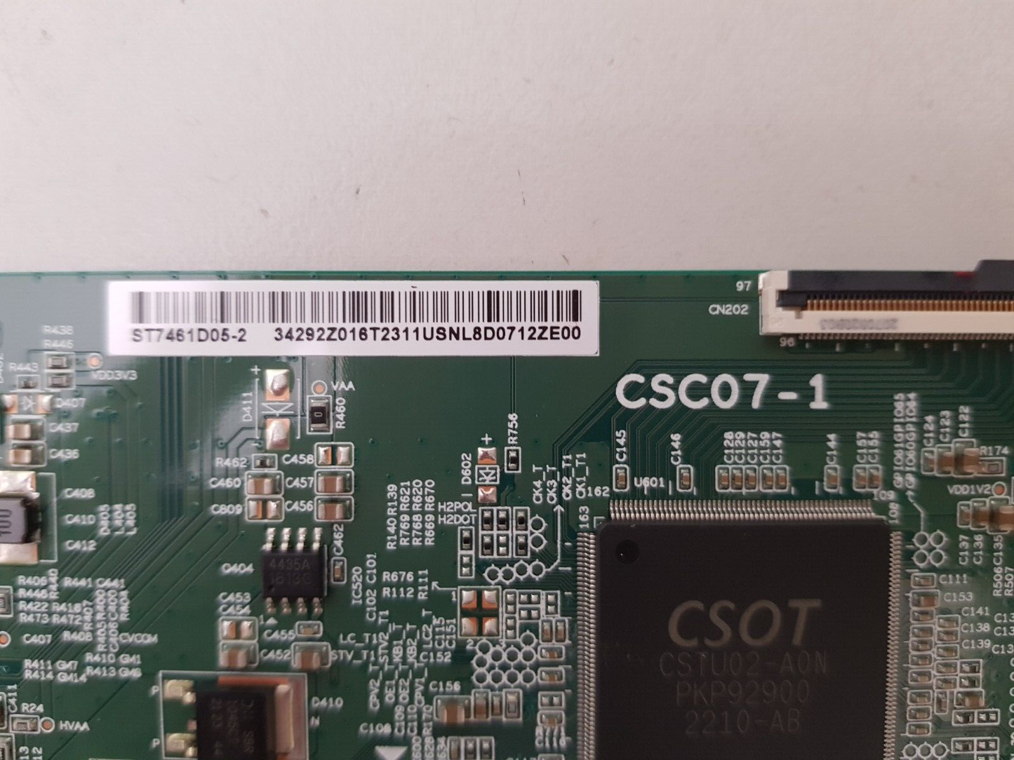 GENUINE TCL 75C735 T-CON BOARD CSCC07-1 ST7461D05-2