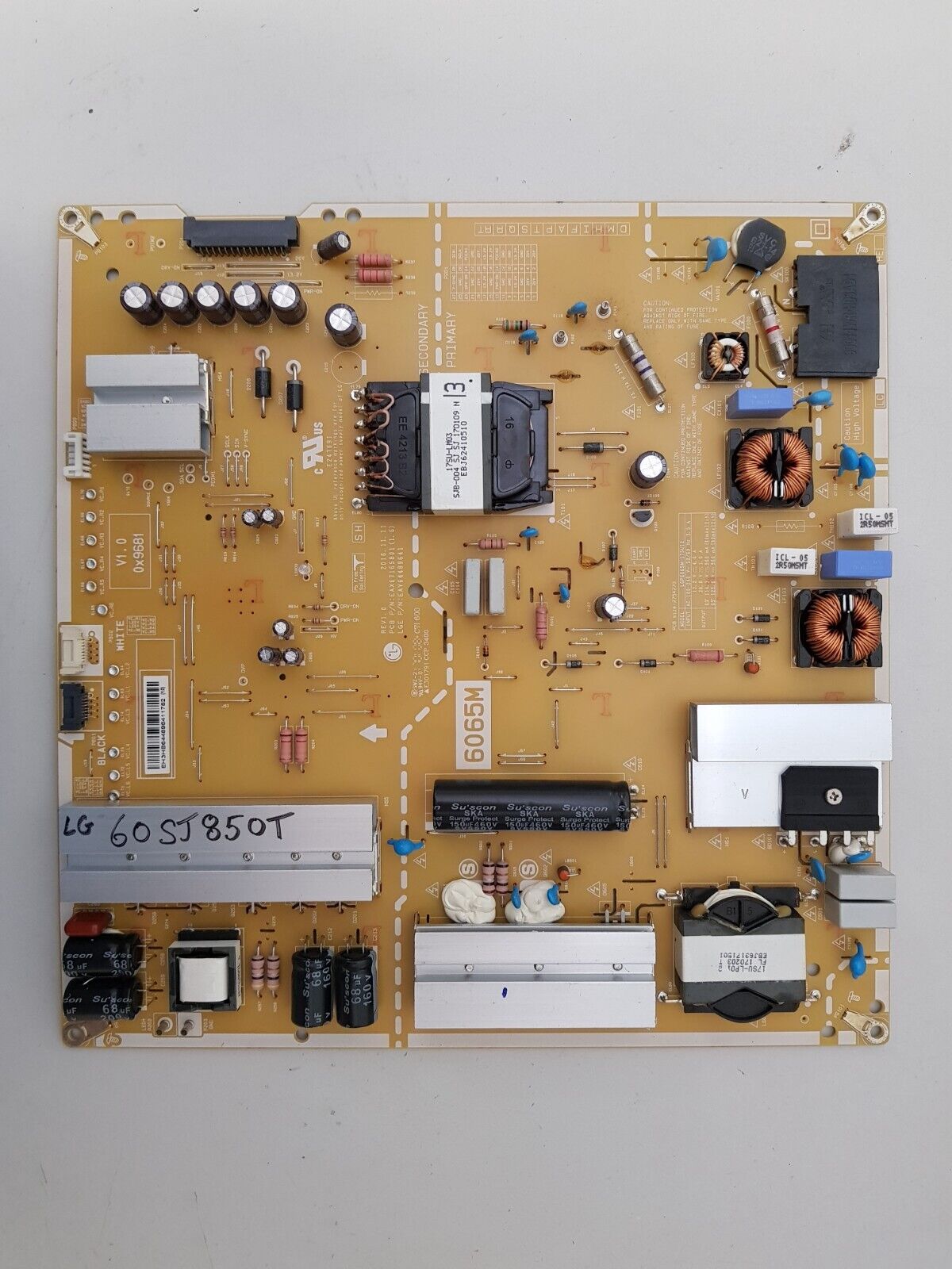 GENUINE LG 60SJ850T 65SJ850T POWER SUPPLY BOARD EAY64489641 EAX67165801