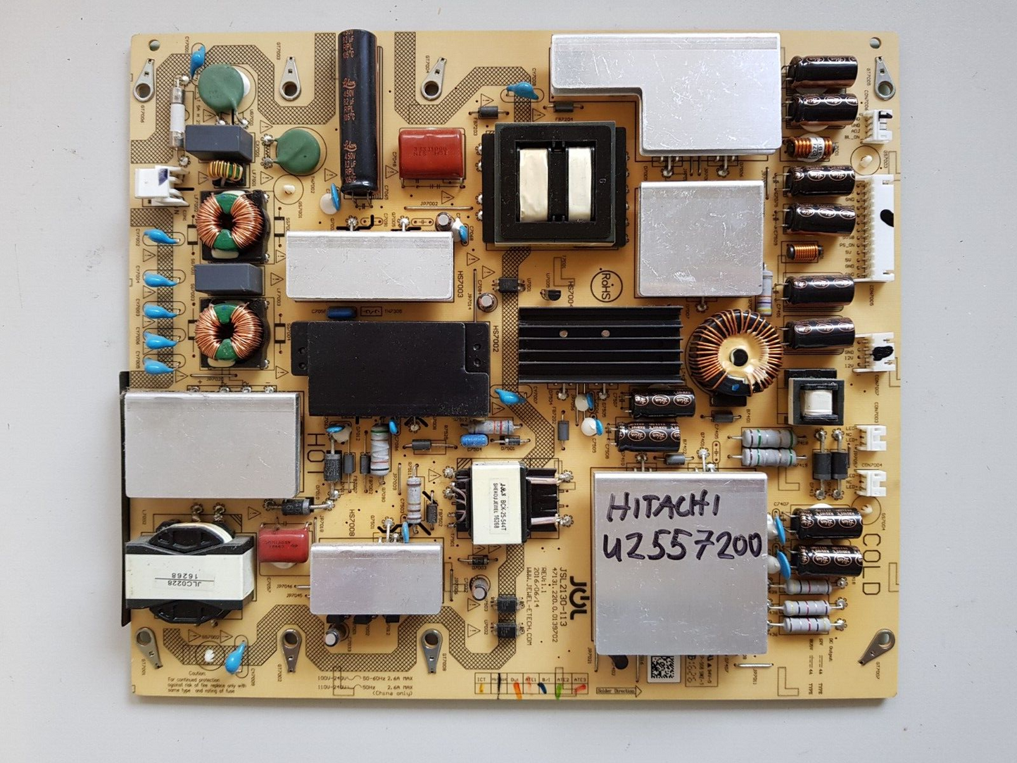 GENUINE HITACHI UZ557200 POWER SUPPLY BOARD JSL2130-113