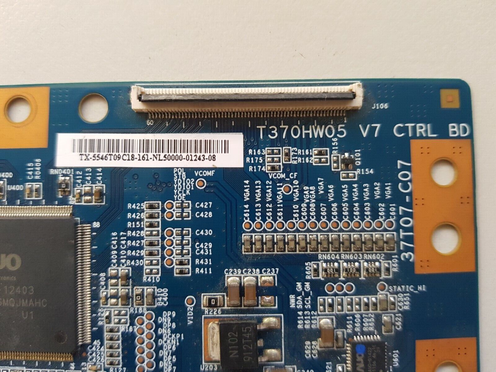 GENUINE SAMSUNG UA46D6400 T-CON BOARD T370HW05 V7 37T07-07 5546T09C18