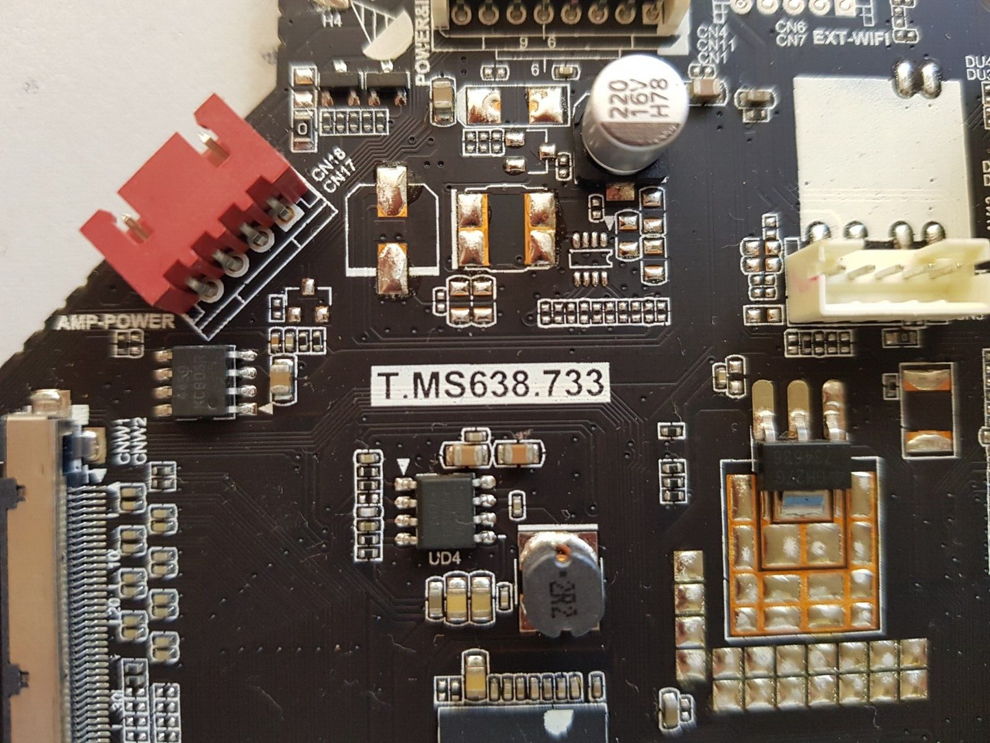GENUINE THORN TH-55UHD MAIN BOARD T.MS638.733 A17104286