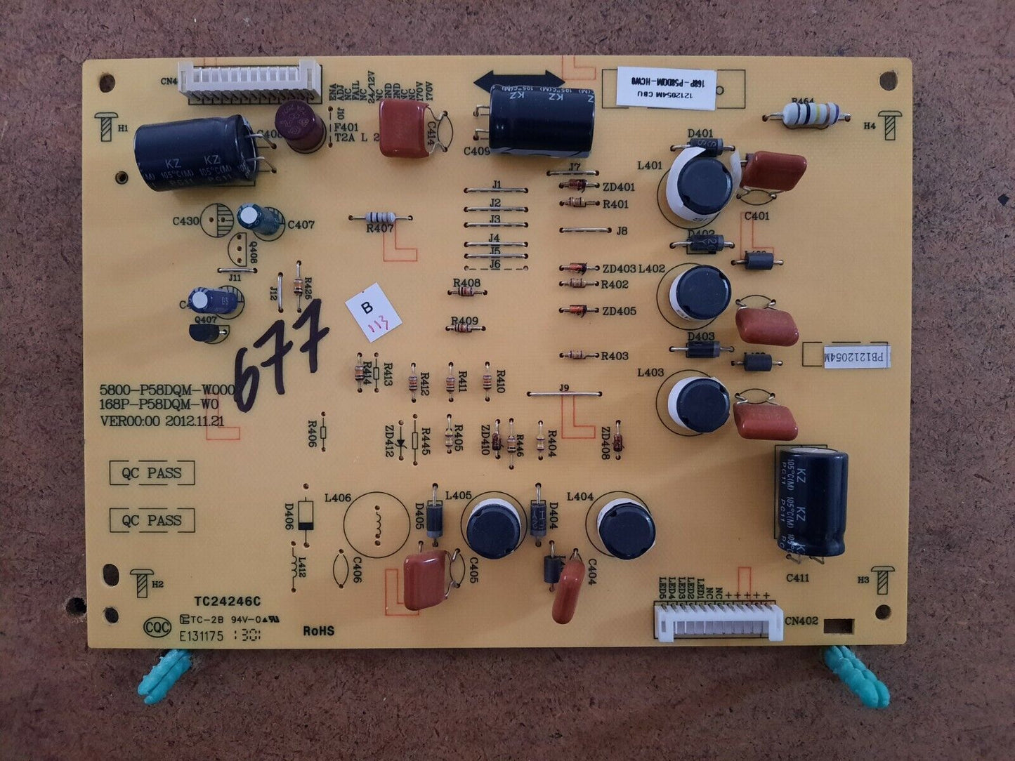 GENUINE HITACHI LE58E607A LED Driver Board - 168P-P58DQM-W0 5800-P58DQM-W000