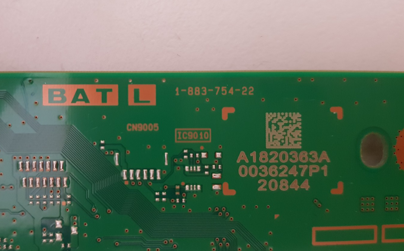 GENUINE SONY KDL- 55HX820 MAIN BOARD BATL 1-883-754-22 A1820363A 20844