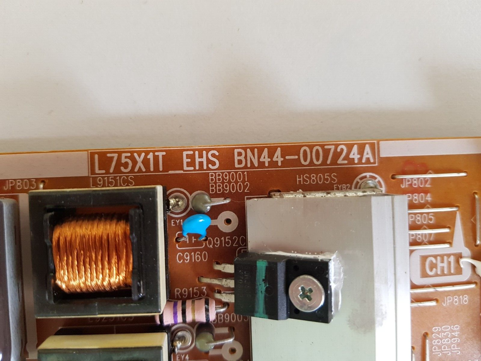 GENUINE SAMSUNG UA75H6400 POWER SUPPLY BOARD BN44-00724A L75X1T_EHS