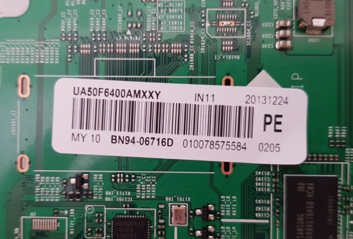 GENUINE SAMSUNG UA50F6400 AMXXY (VER BD02) MAIN BOARD BN94-06716D