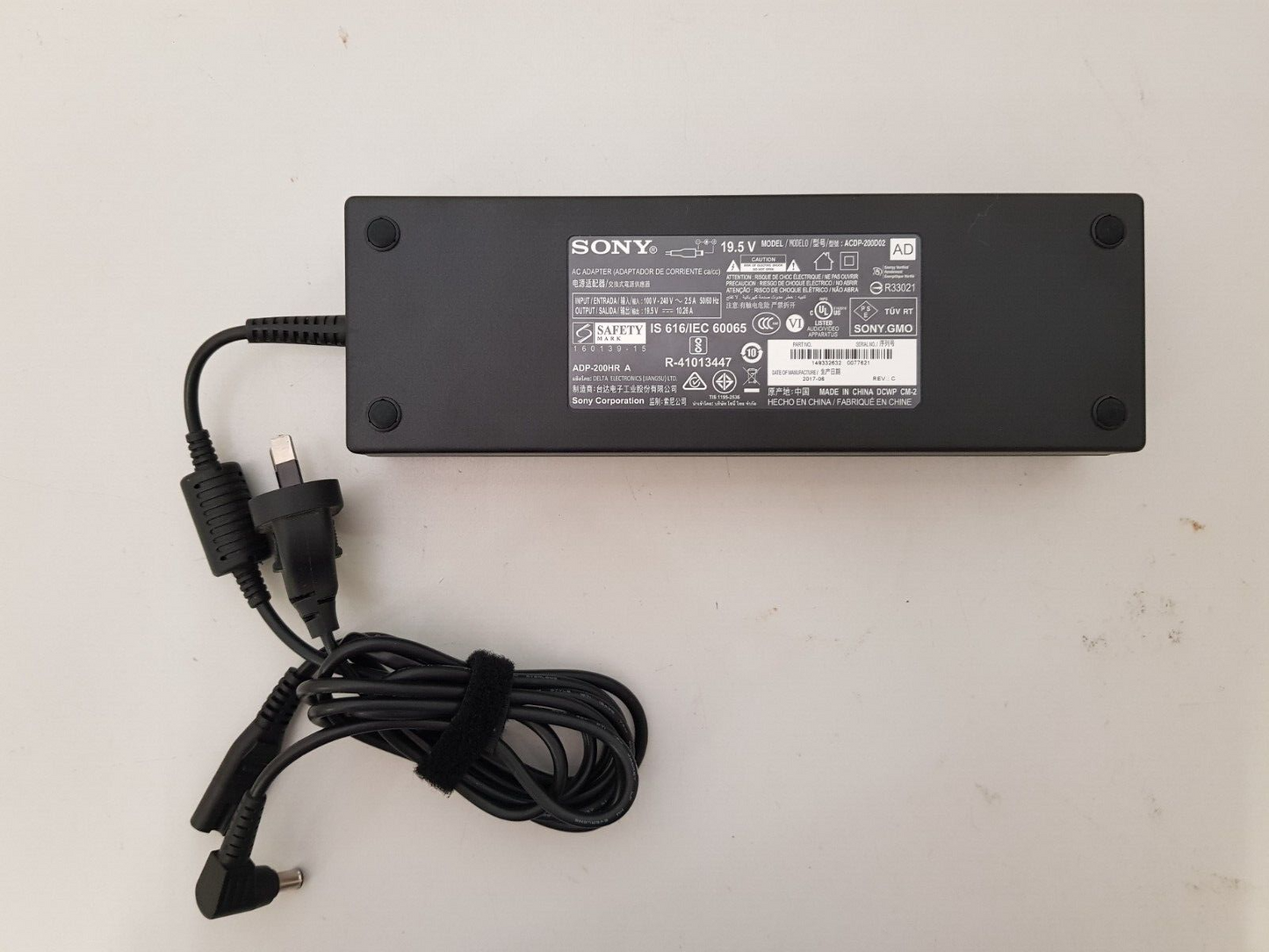 GENUINE SONY TV AC ADAPTER 19.5V 10.26A ACDP-200D02