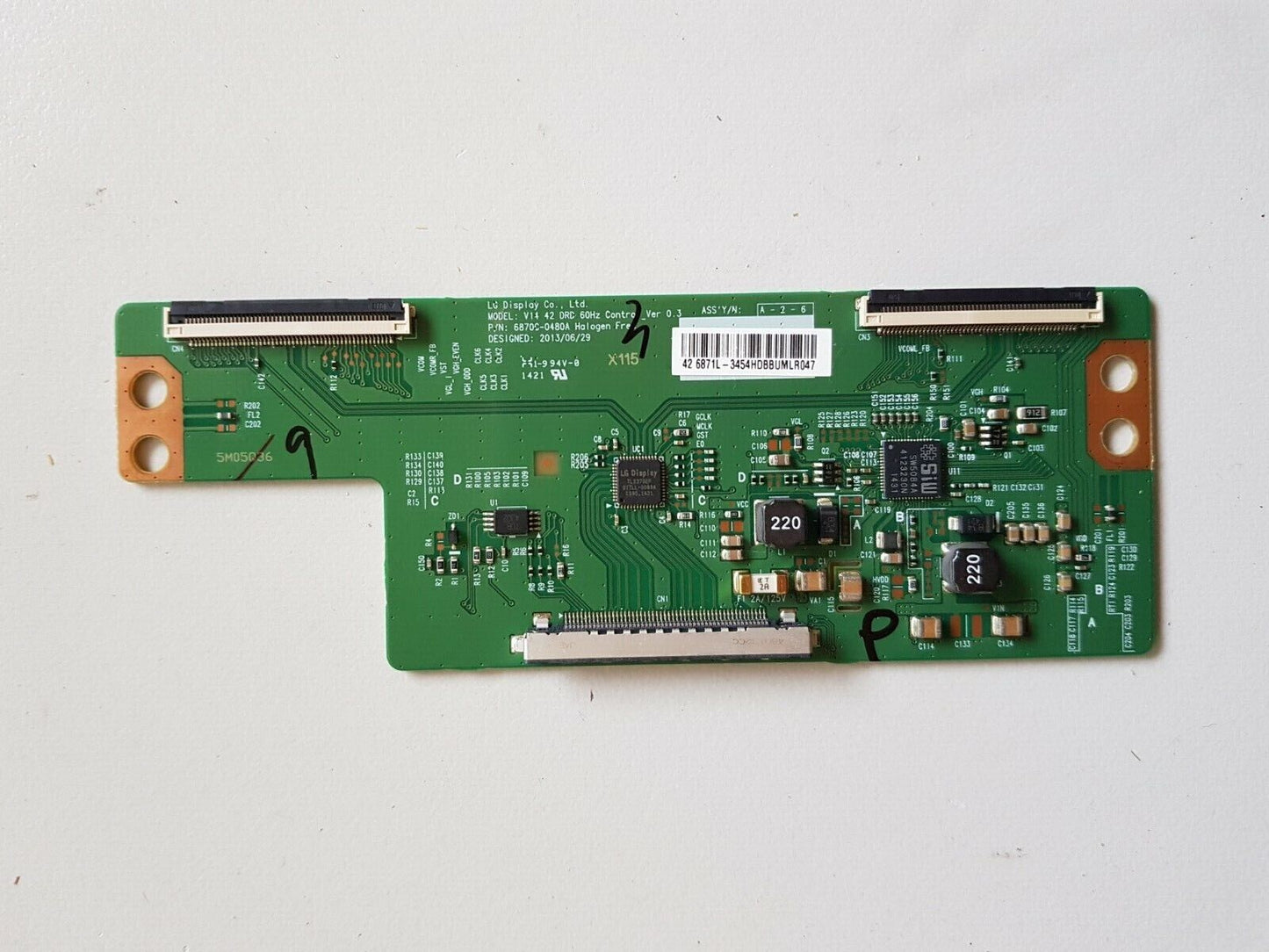 GENUINE PANASONIC TH42A400A T-CON BOARD 6870C-0480A 6871L-3454H