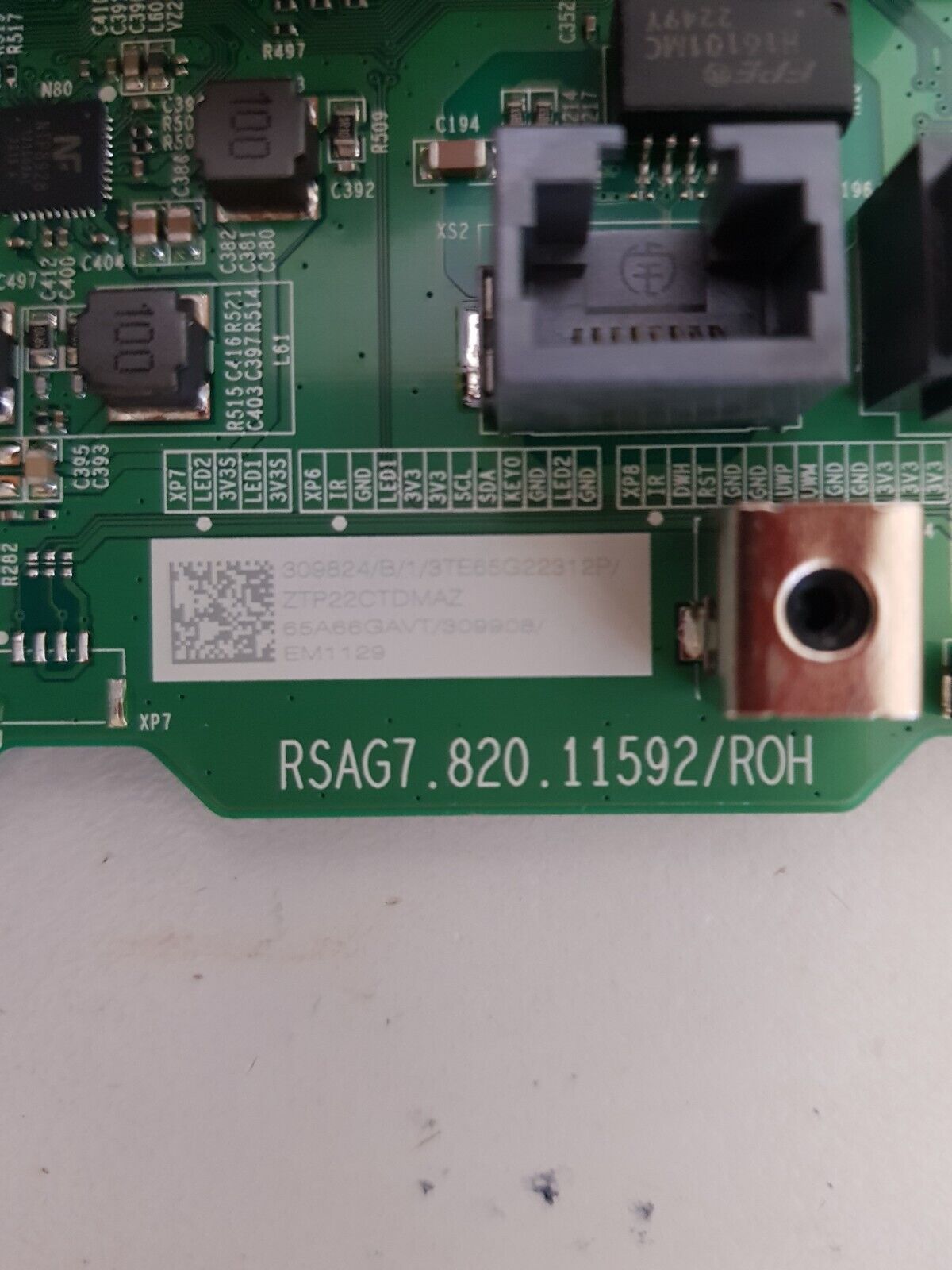 GENUINE HISENSE 65A7HAU MAIN BOARD RSAG7.820.11592 65A66GAVT 309908 309824