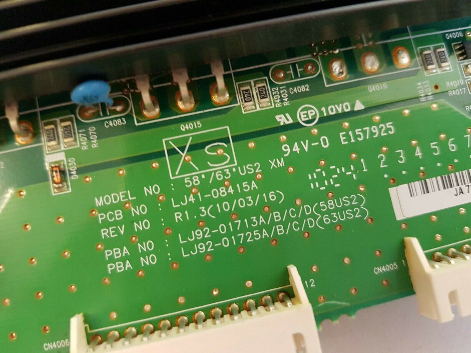 GENUINE SAMSUNG PS58C6500 PS58C7000 X-MAIN BOARD LJ41-08415A LJ92-01713A