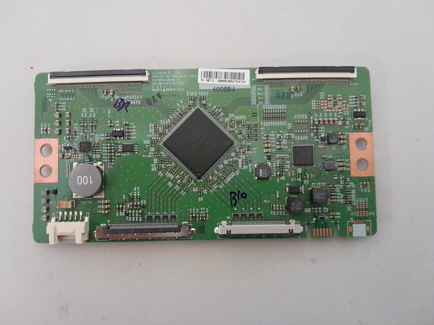 GENUINE LG 75SM9400PTA TCON BOARD 6871L-6008B