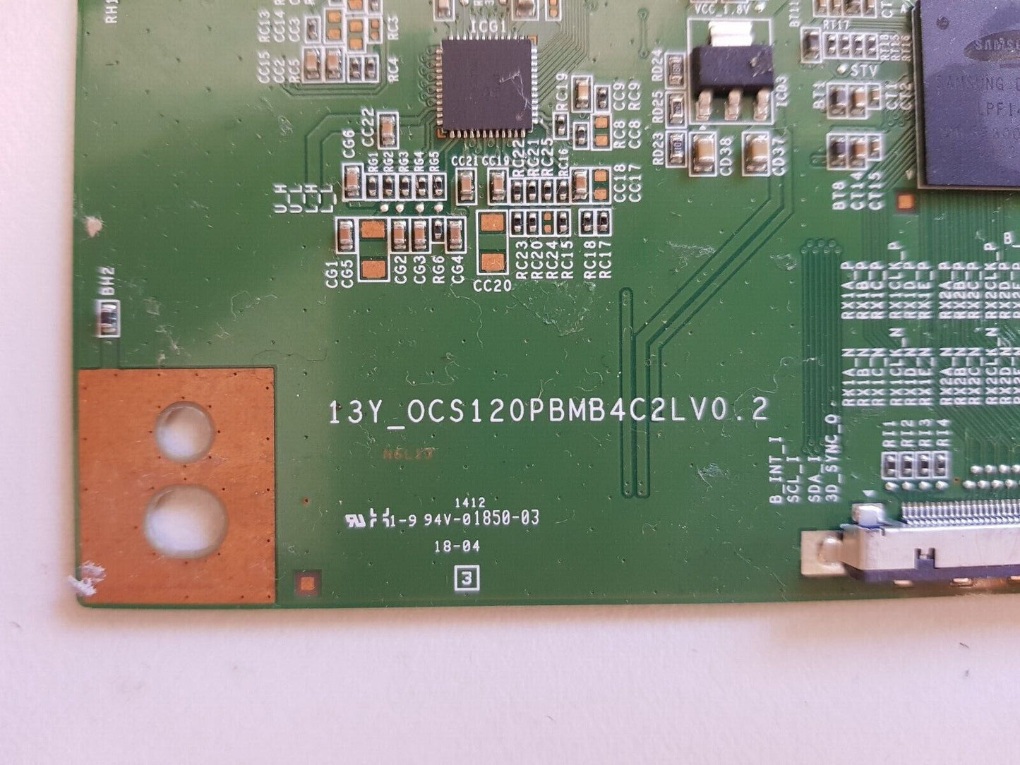 GENUINE HITACHI DF4000DV T-CON BOARD 13Y_OCS120PBMB4C2LV0.2