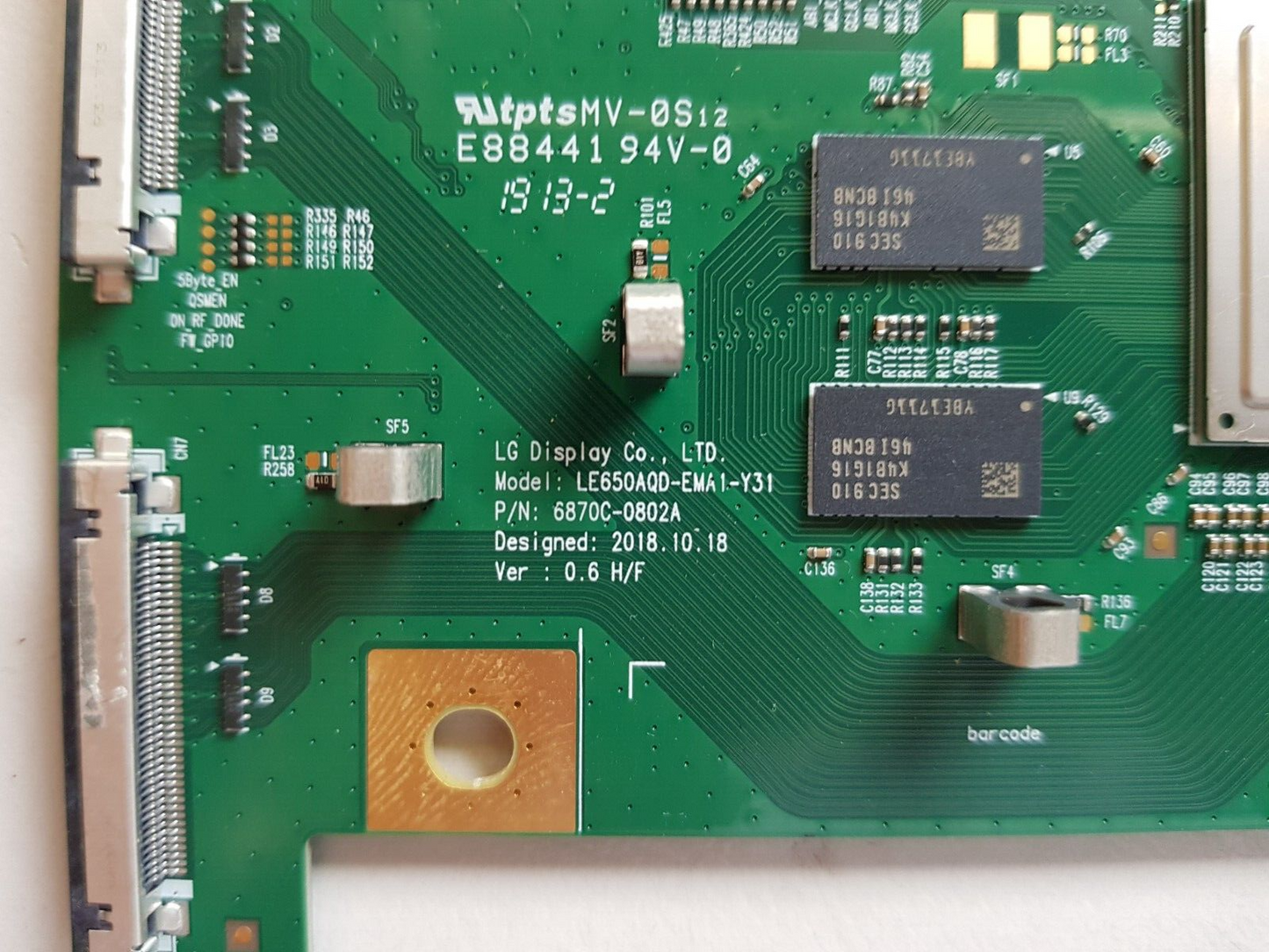 GENUINE LG OLED65C9PUA T-CON BOARD 6870C-0802A 6871L-6088B 6871L-6088D
