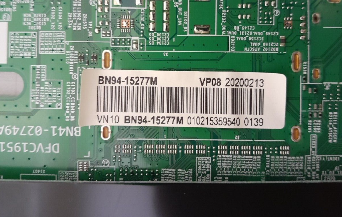 GENUINE SAMSUNG QA75Q70TAW XXY (VER FA01) MAIN BOARD BN94-15277M