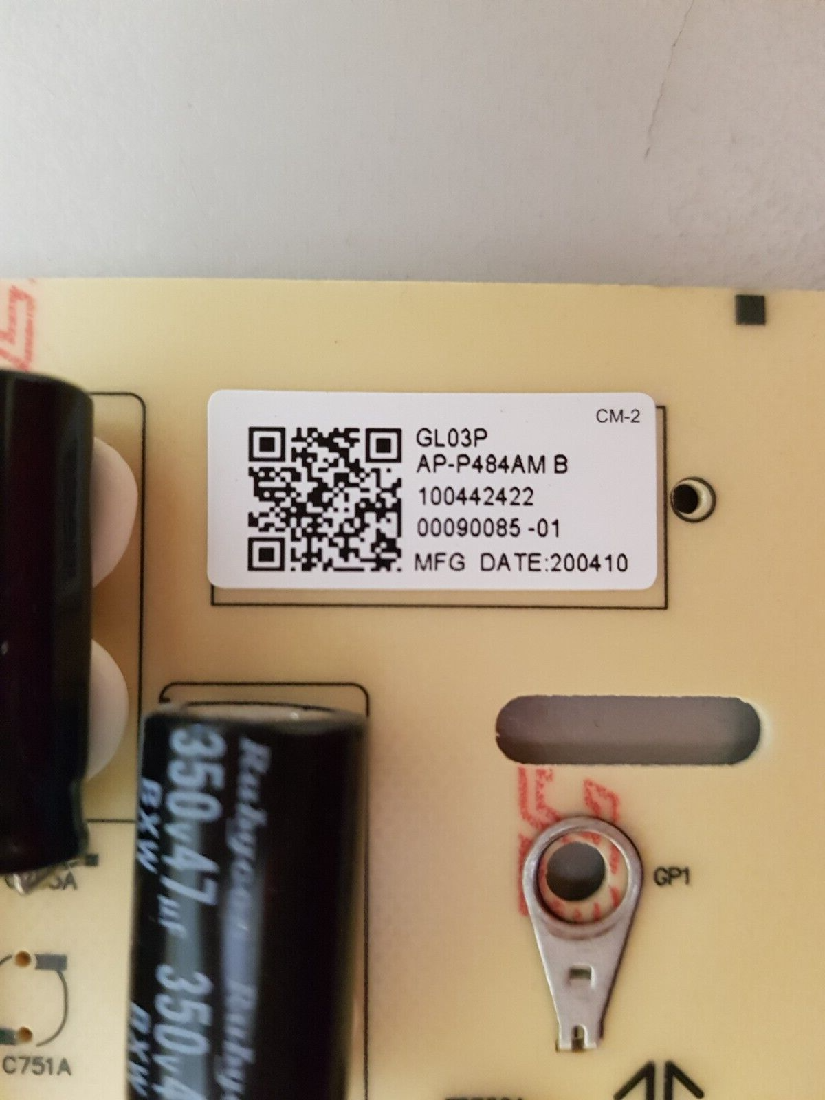 GENUINE SONY KD- 75X8000H POWER SUPPLY BOARD GL03 AP-P484AM 2955063404 100442422