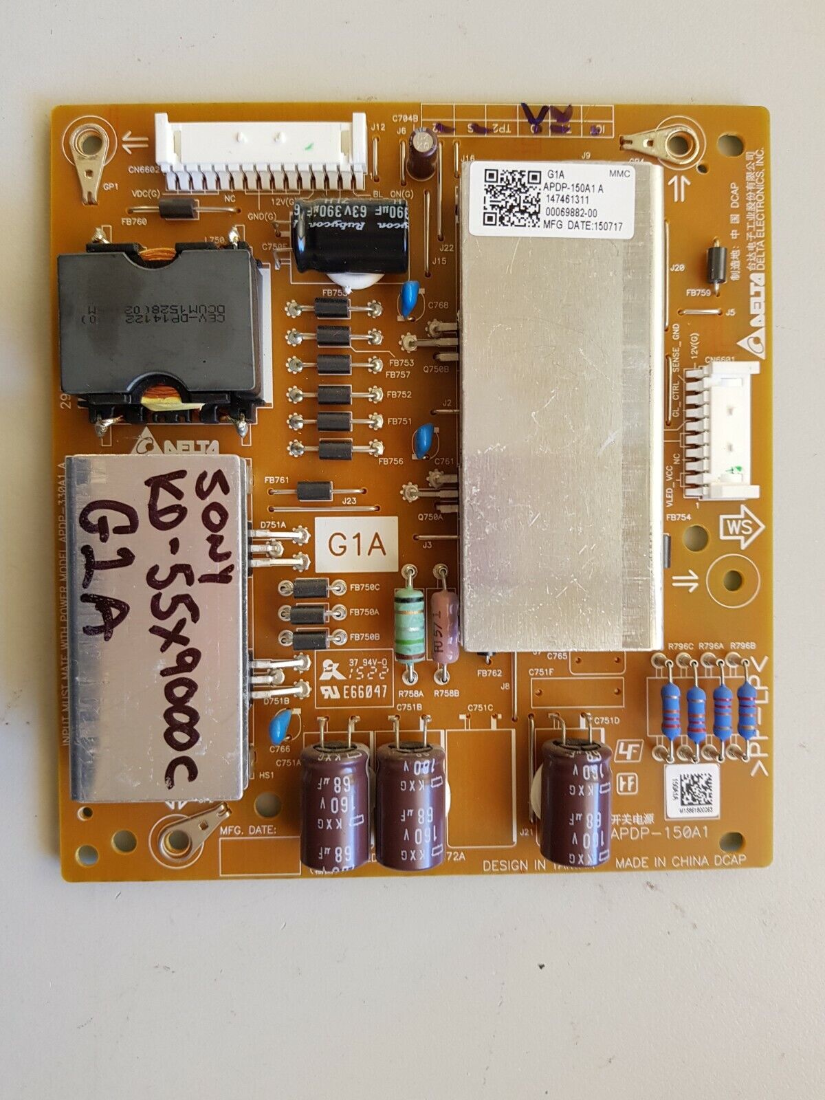 GENUINE SONY KD-55X9000C G1A POWER SUPPLY BOARD APDP-150A1