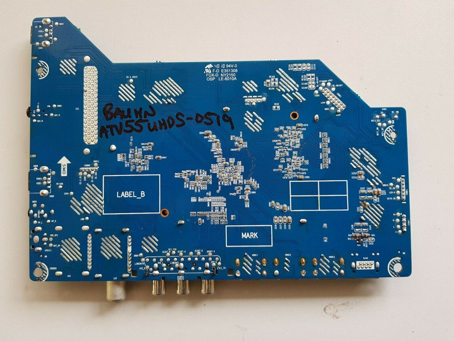 GENUINE BAUHN ATV55UHDS-0519 MAINBOARD JUC7.820.00204301