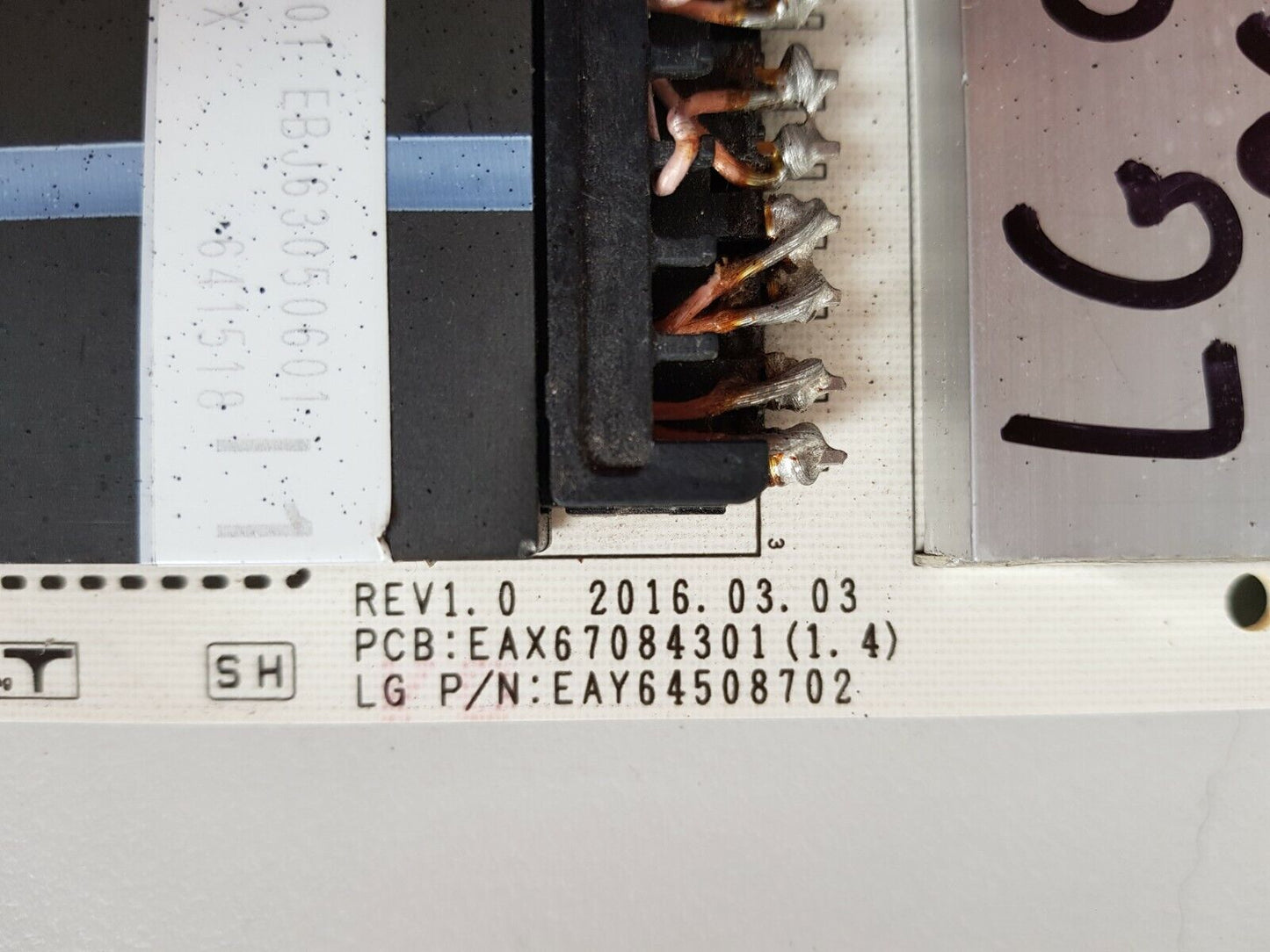 GENUINE LG OLED65C6P POWER SUPPLY BOARD EAY64508702 EAX67084301 LGP65L2-160P