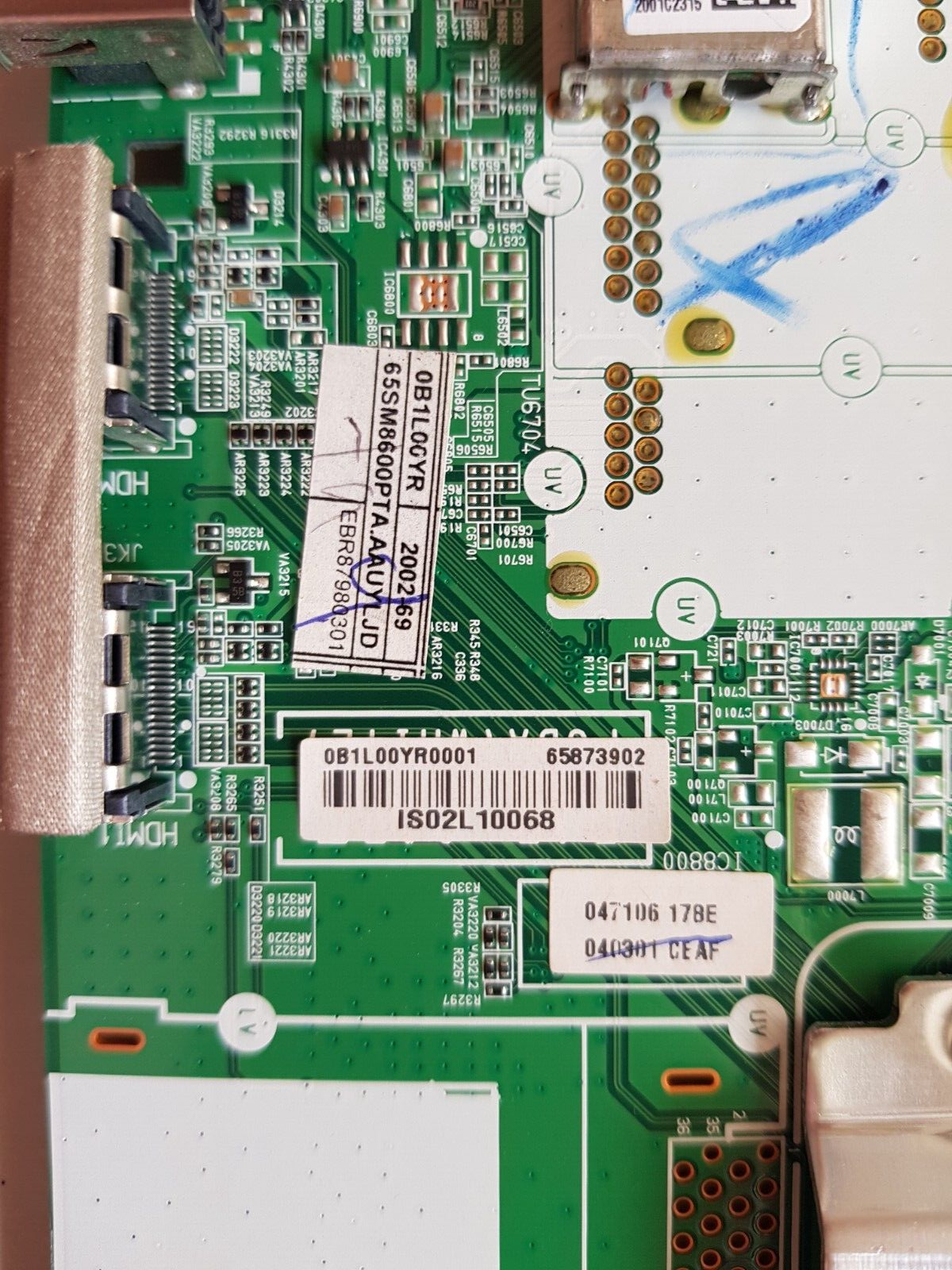 GENUINE LG 65SM8600PTA.AAUYLJD MAIN BOARD EBR87980301 65873902 EAX68382503 1.1