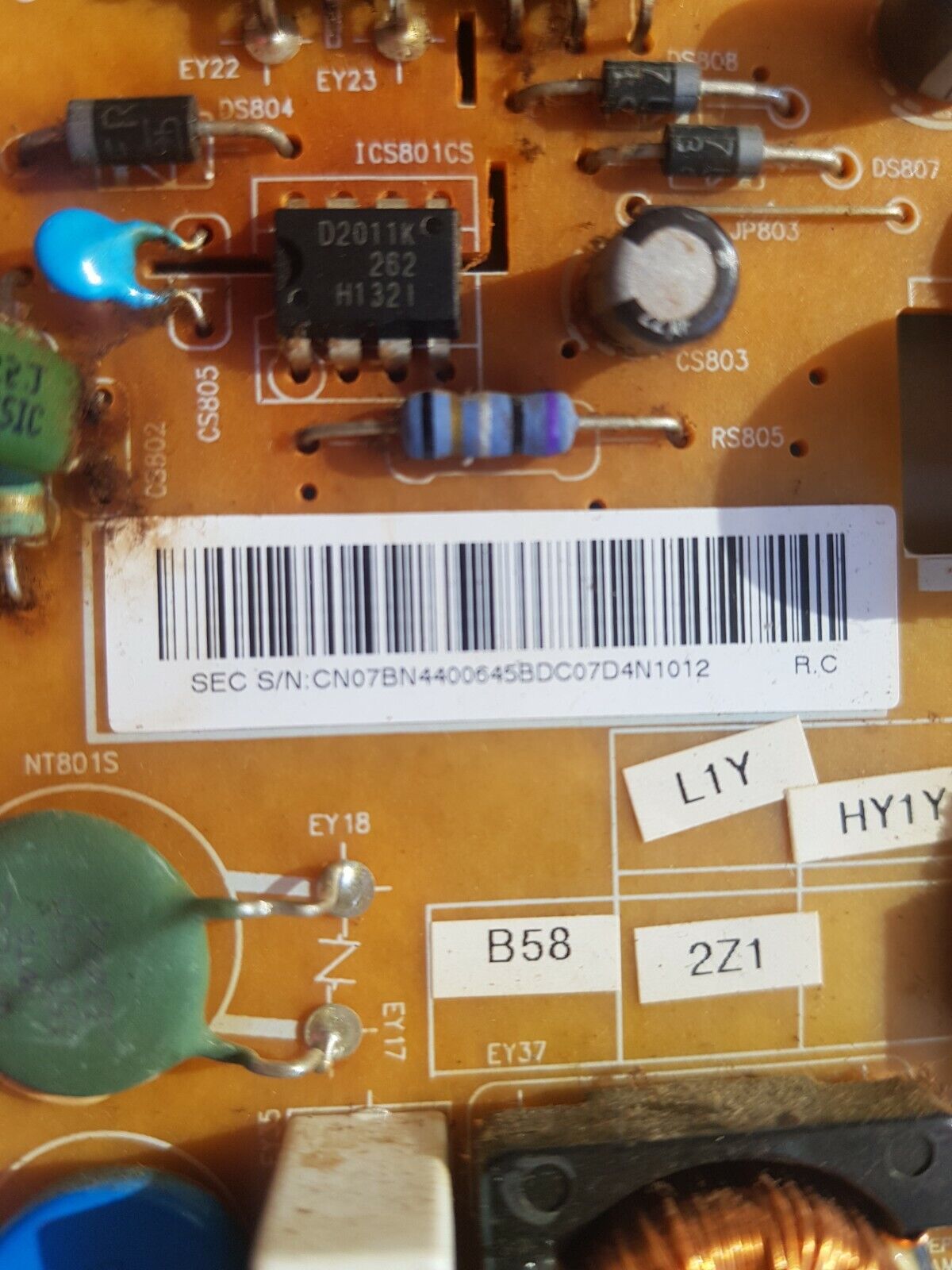 GENUINE  SAMSUNG UA40F6300AM POWER SUPPLY BOARD  BN44-00645B L42S1-DDY