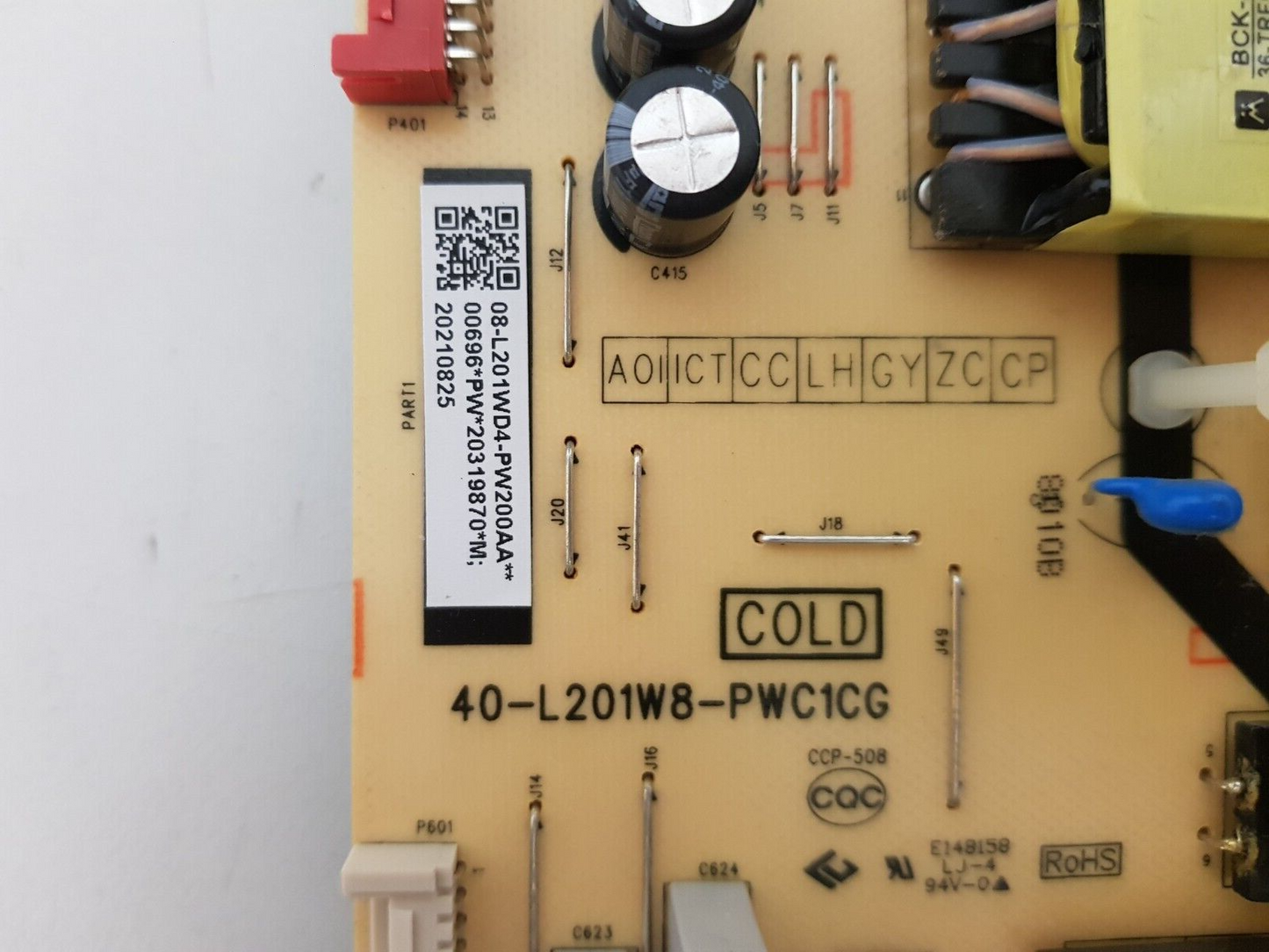 GENUINE TCL 55C715 POWER SUPPLY BOARD 40-L201W8-PWC1CG 08-L201WD4-PW200AA