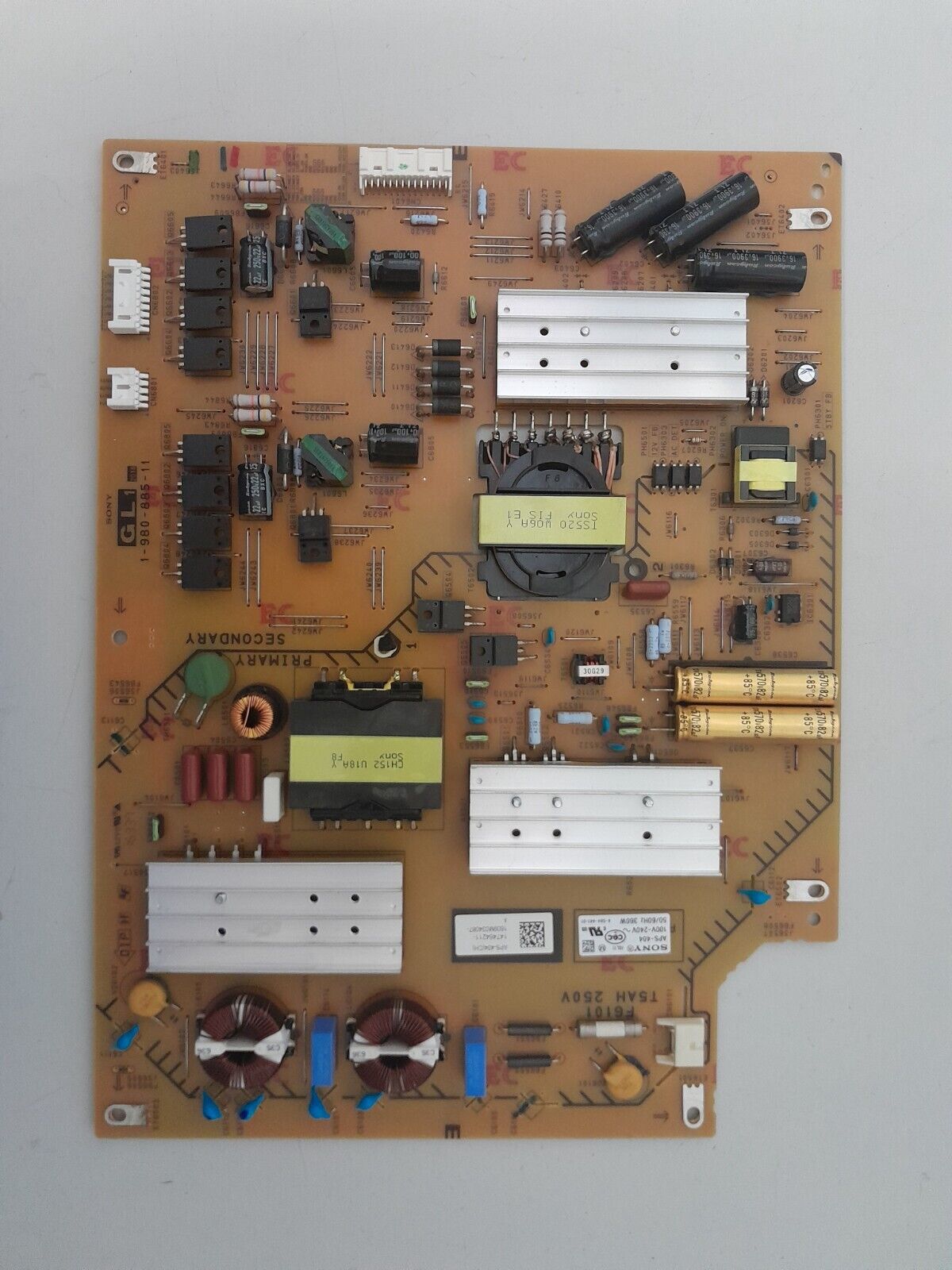GENUINE SONY KD- 65X8500D POWER SUPPLY BOARD 1-980-885-11 GL1 APS-404 147464211