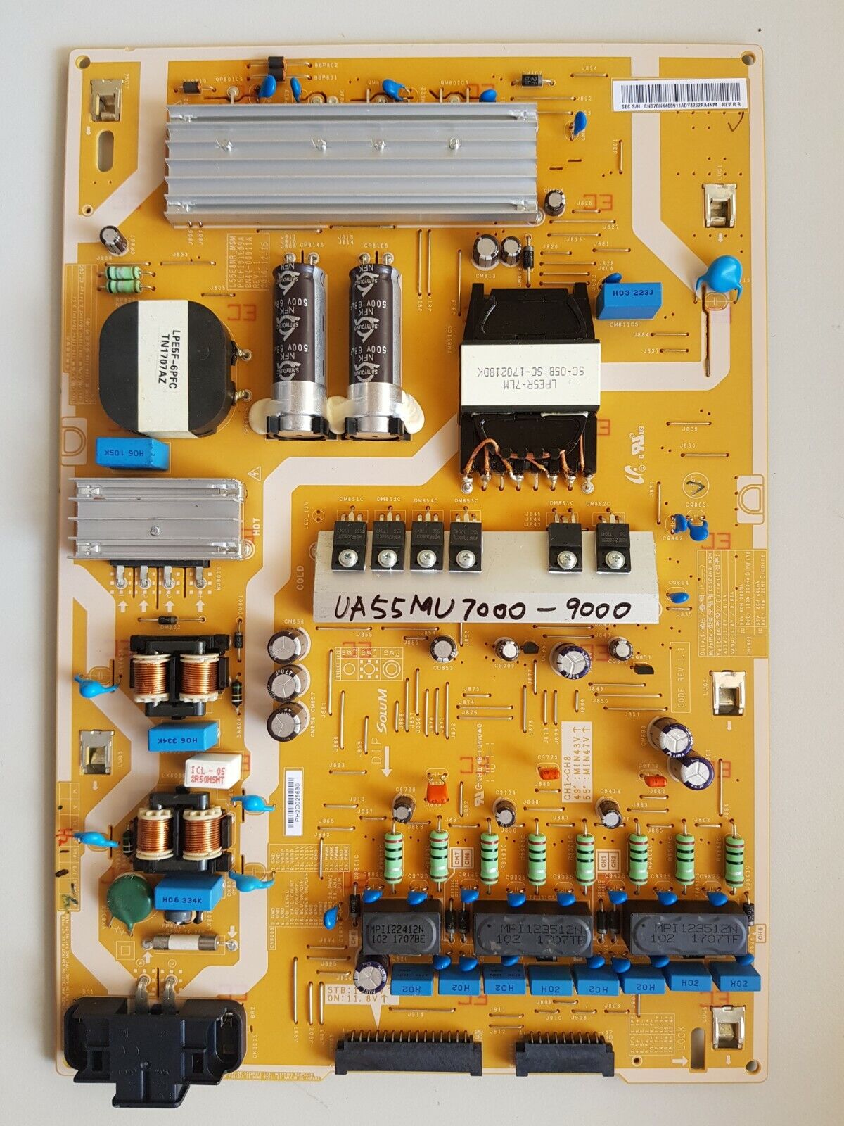 GENUINE SAMSUNG UA55MU7000 UA55MU8000 POWER SUPPLY BOARD BN44-00911A