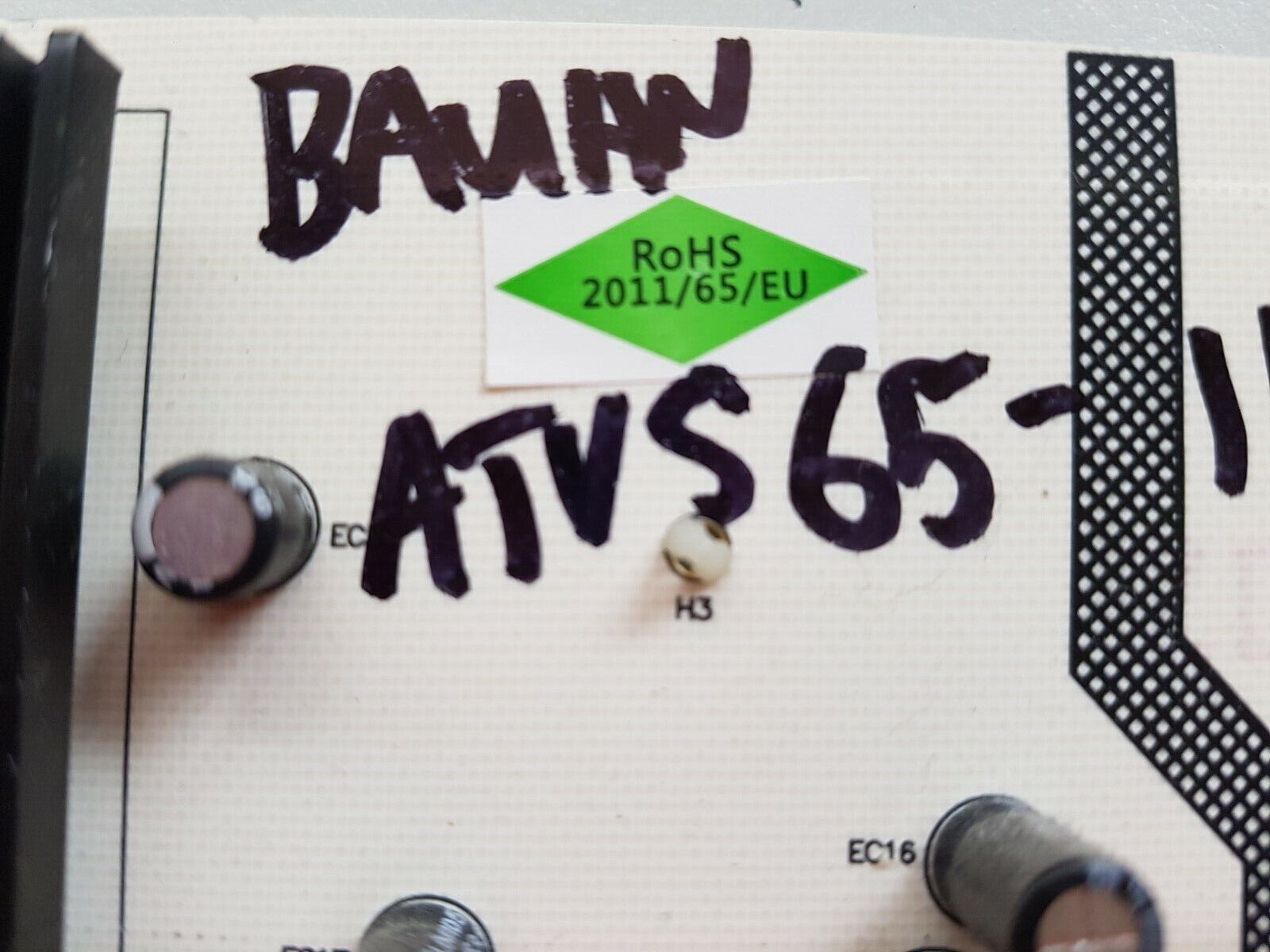 GENUINE BAUHN ATVS65-1116 POWER SUPPLY BOARD AMP5865TL-GD70-JXT PCB:AMP5865TL-GD